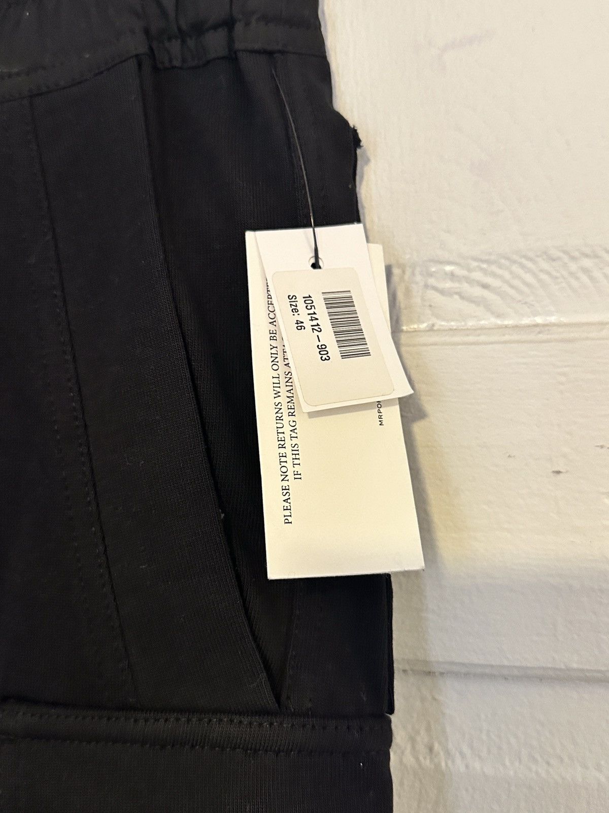 Rick Owens NWT Men’s Black Rick Owens Cargo Jogger size 46 IT Size US 28 / EU 44 - 3 Thumbnail