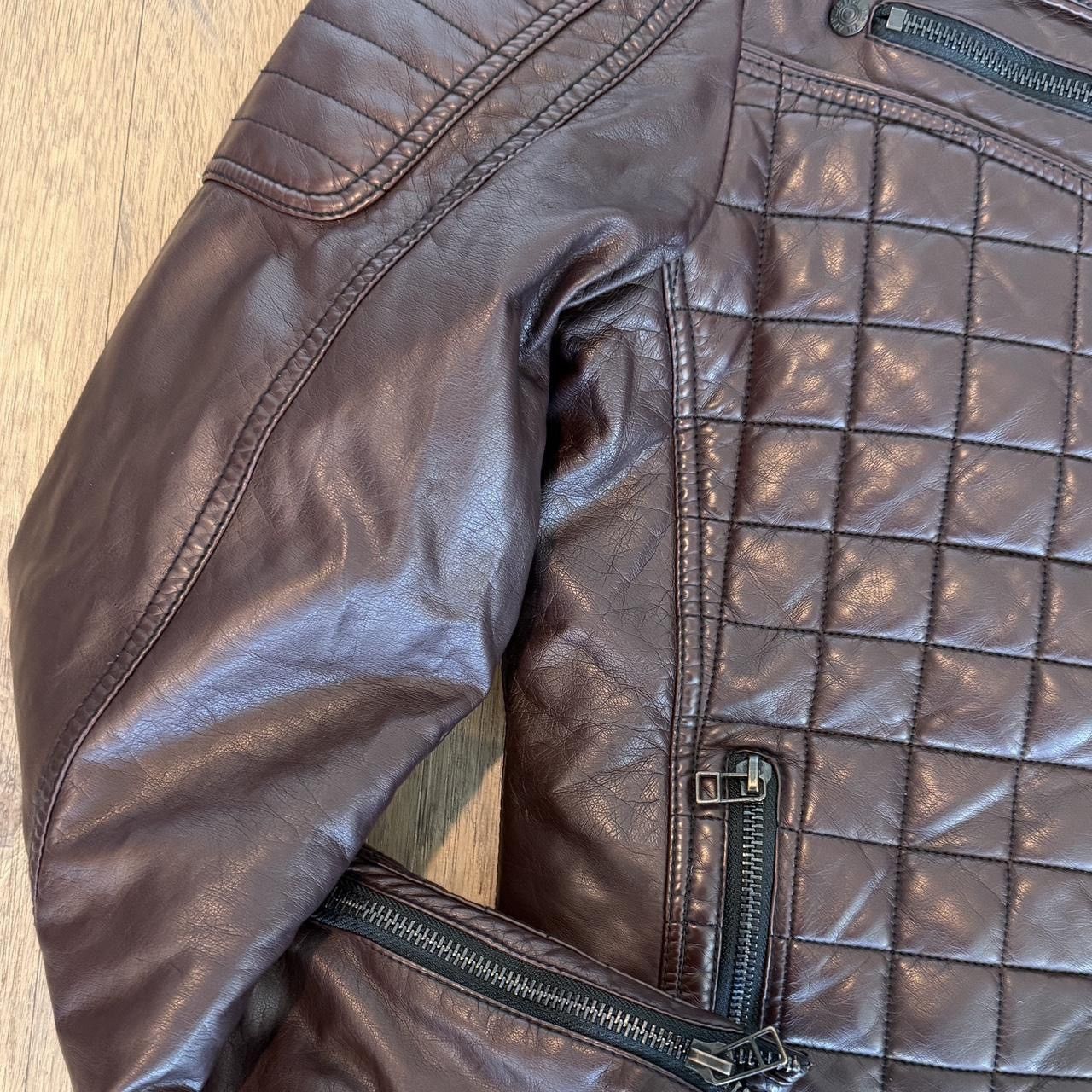 Affliction Rare Affliction Black Premium Quilted Moto Jacket Brown Y2K Size US L / EU 52-54 / 3 - 8 Thumbnail