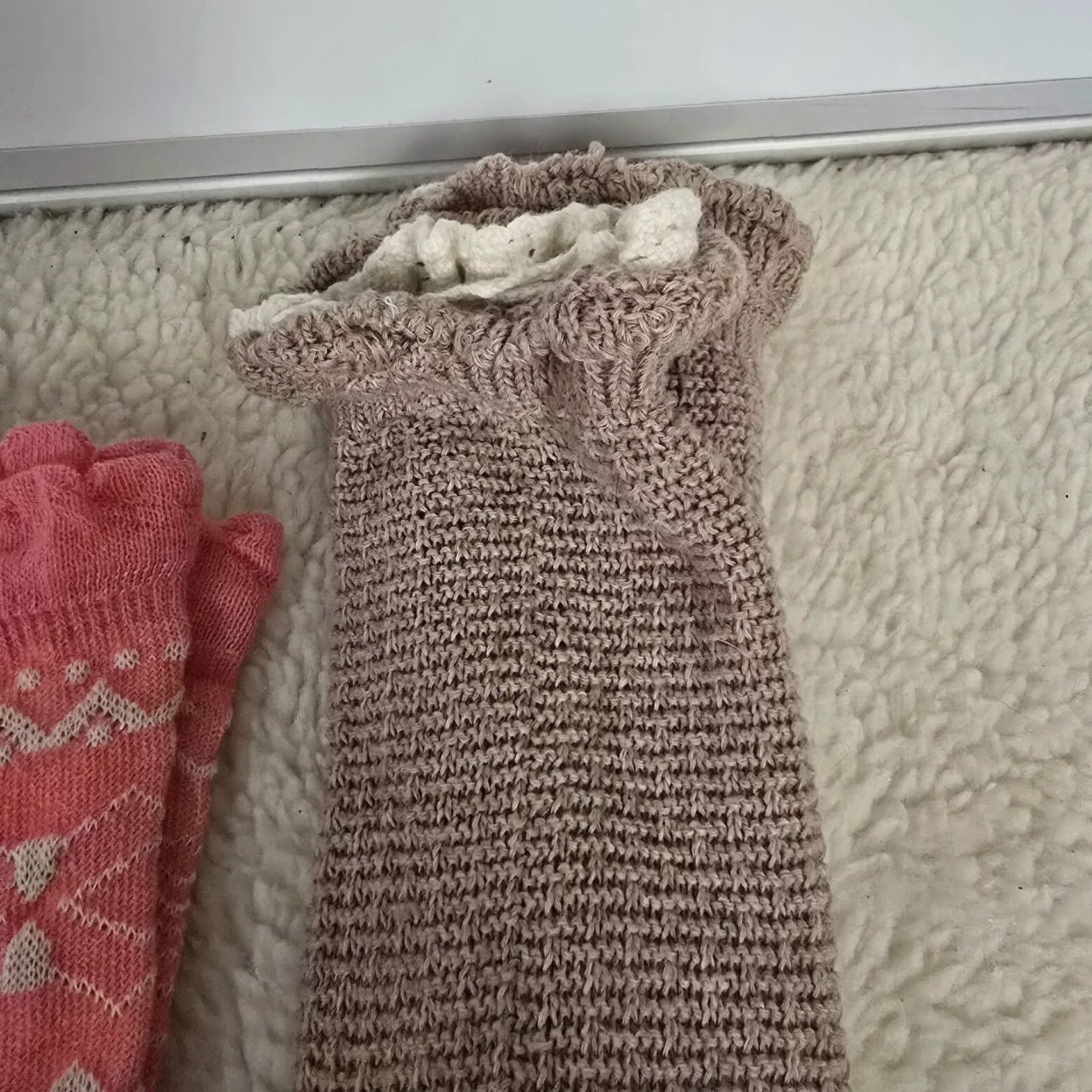 Pinko VINTAGE Unbranded Socks Boot Socks Leg Warmers 5 Pairs Knee High Womens All Seasons 90s Brown Pink Lace Knit Size US 4 / IT 34 - 6 Thumbnail