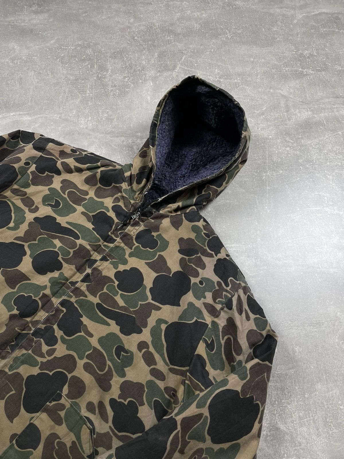 Vintage Rare Military Cotton Camo Linned Zip Jacket Made in USA Size US M / EU 48-50 / 2 - 4 Thumbnail