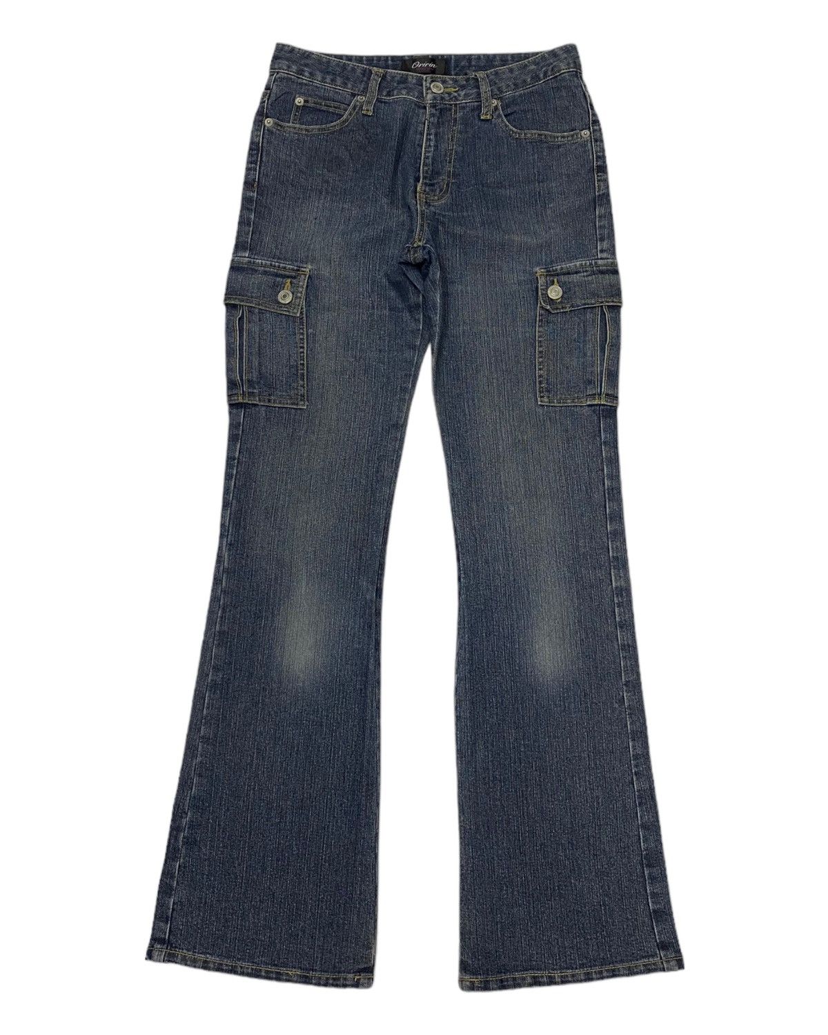 Japanese Brand 🔥ORIRIN JAPAN FLARE MULTI POCKET DENIM JEANS Size 28" / US 6 / IT 42 - 1 Thumbnail