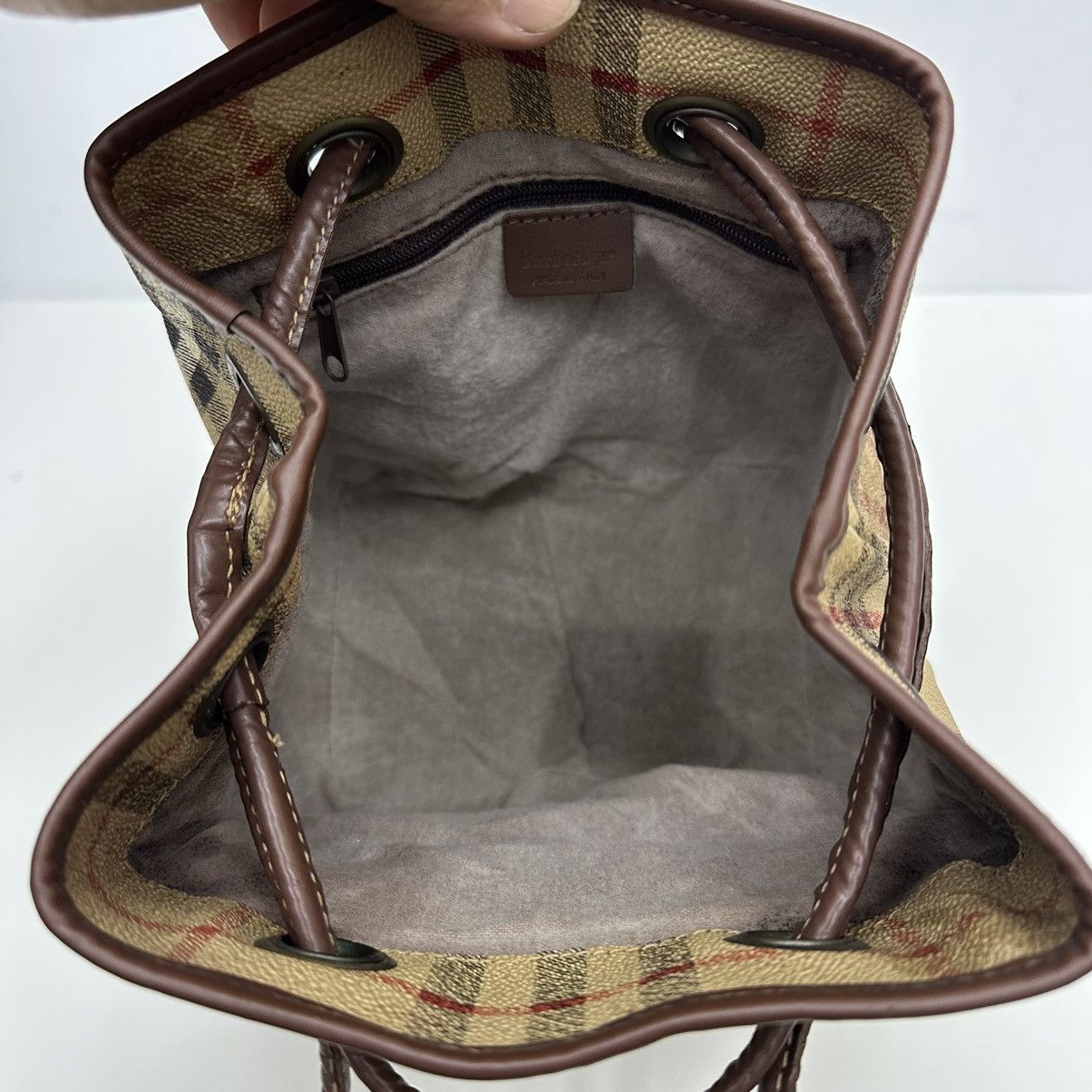 Burberry ‼️YES‼️ AUTHENTIC BURBERRYS VINTAGE NOVA CHECK LONG HANDLE BAG Size ONE SIZE - 11 Thumbnail