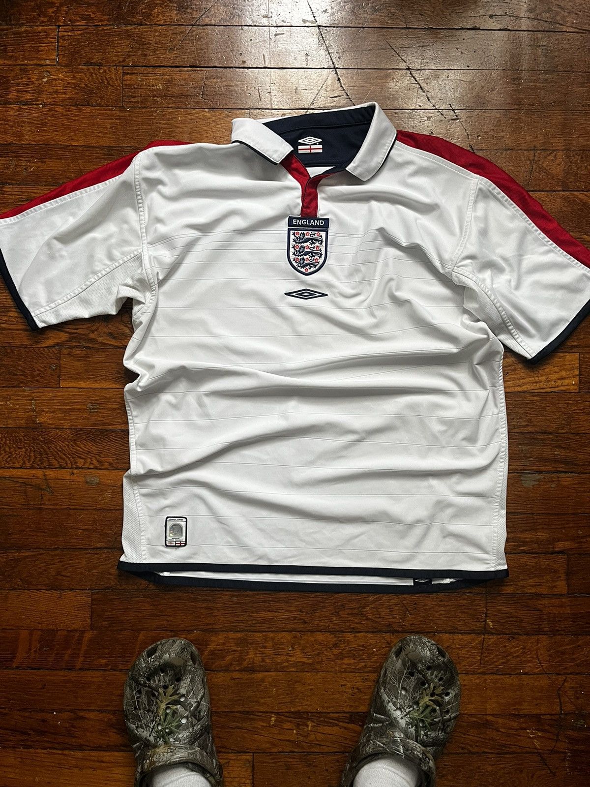 Umbro × Vintage ENGLAND 2003 HOME KIT Size US L / EU 52-54 / 3 - 3 Thumbnail