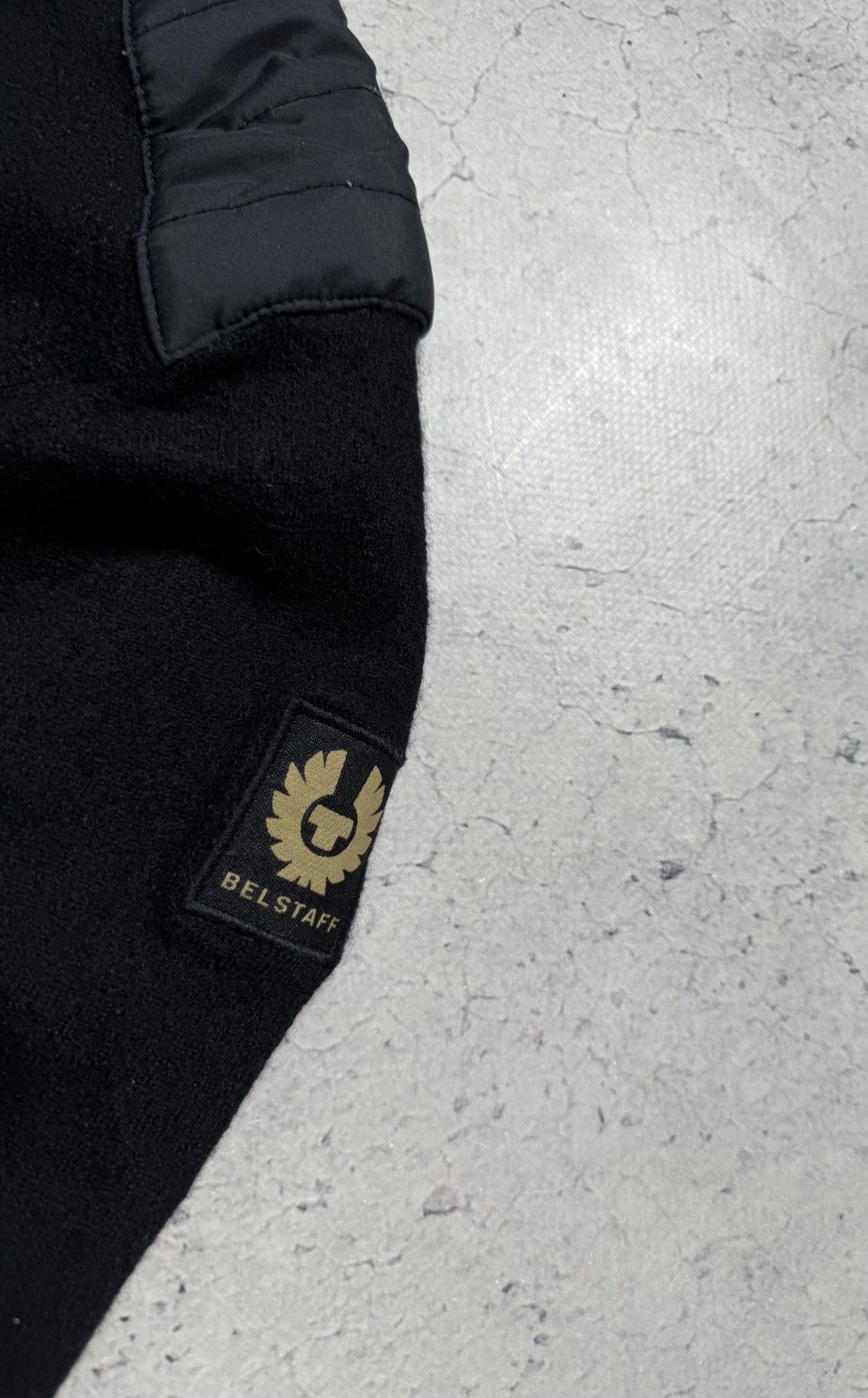 Belstaff Belstaff Women’s Wool Sweater 1/4 Zip Black Nylon Size XL Size XL / US 12-14 / IT 48-50 - 4 Thumbnail