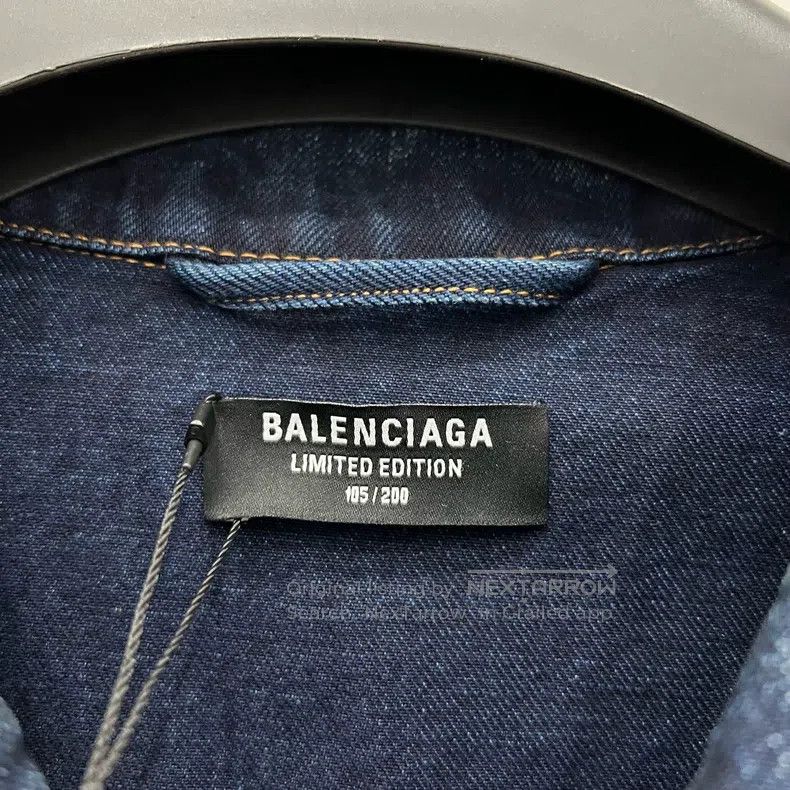 Balenciaga Balenciaga Paris limited denim jacket Size US M / EU 48-50 / 2 - 6 Thumbnail