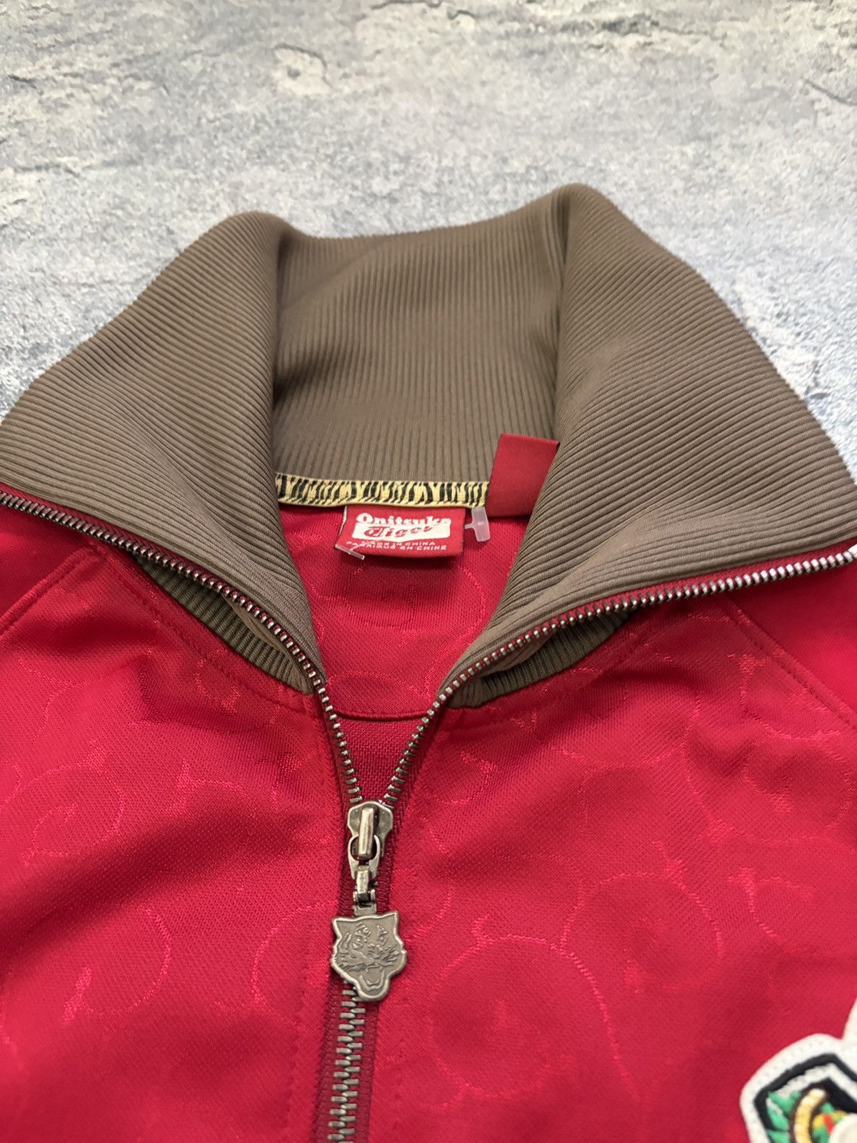 Onitsuka Tiger Vintage Onitsuka Tiger Track Jacket Red Patch Logo M/L Size US M / EU 48-50 / 2 - 3 Thumbnail