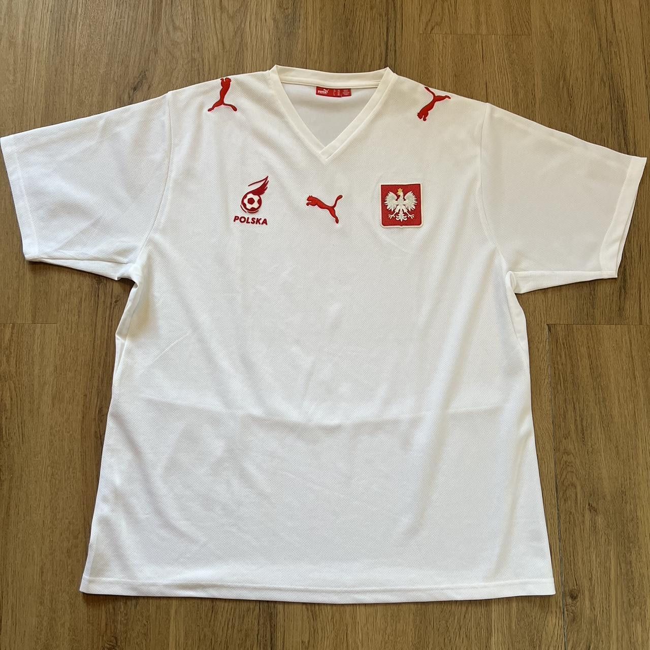 Puma 2006-08 Poland Polska Puma Home Football Shirt Y2k 2000s Size US XXL / EU 58 / 5 - 1 Thumbnail
