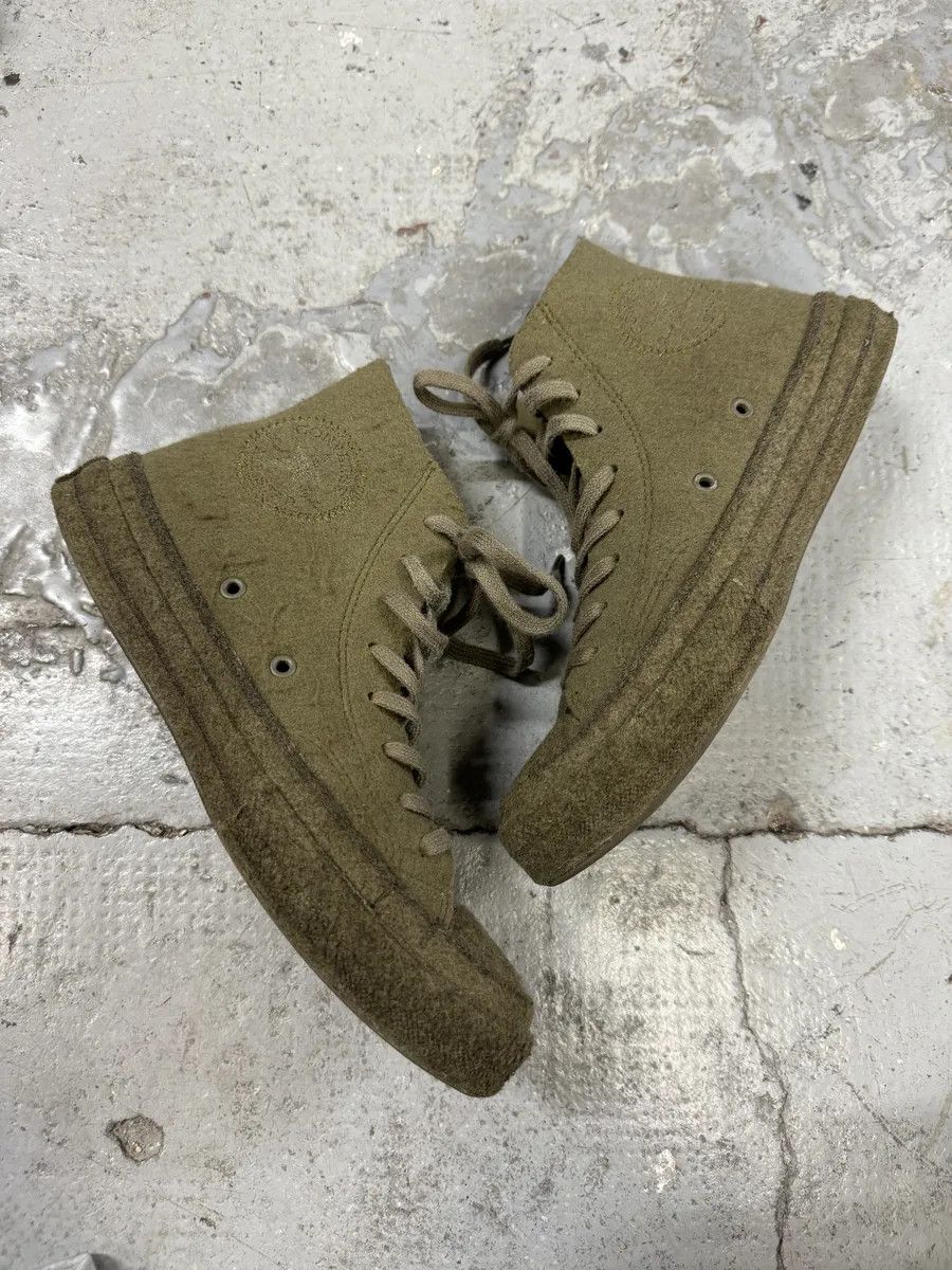 JW Anderson JW Anderson Converse Green High Mohair Shoes Size US 9 / IT 39 - 6 Thumbnail