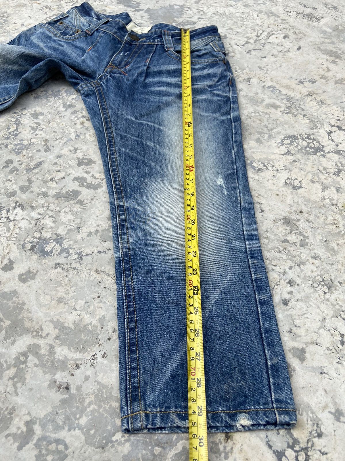 If Six Was Nine × Le Grande Bleu (L.G.B.) × Vintage Irene short denim pants below the knee Size 27" / US 4 / IT 40 - 14 Thumbnail