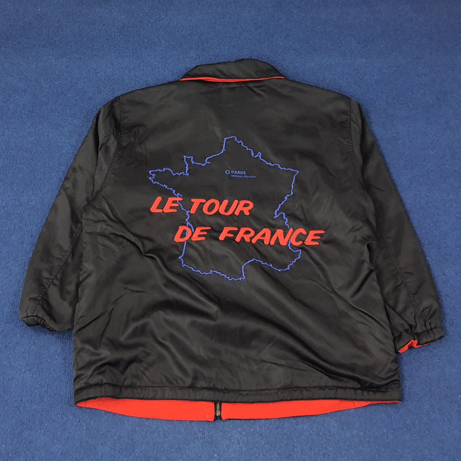 Vintage Vintage Le Tour De France Reversible Sports Jacket C234N22 Size US L / EU 52-54 / 3 - 1 Thumbnail