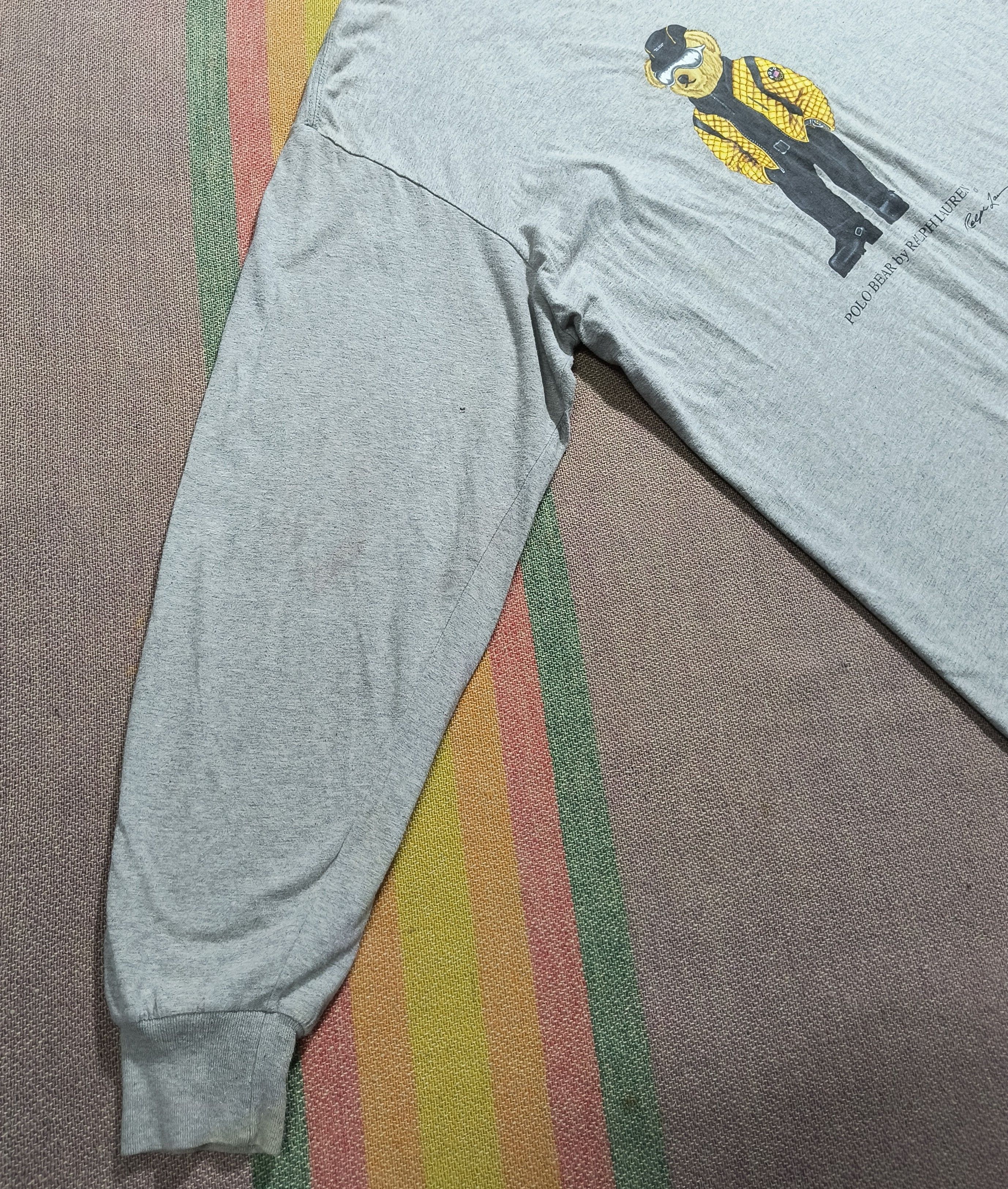 Polo Ralph Lauren Vintage Ralph Lauren Polo sport bear LS tee Size US L / EU 52-54 / 3 - 3 Thumbnail
