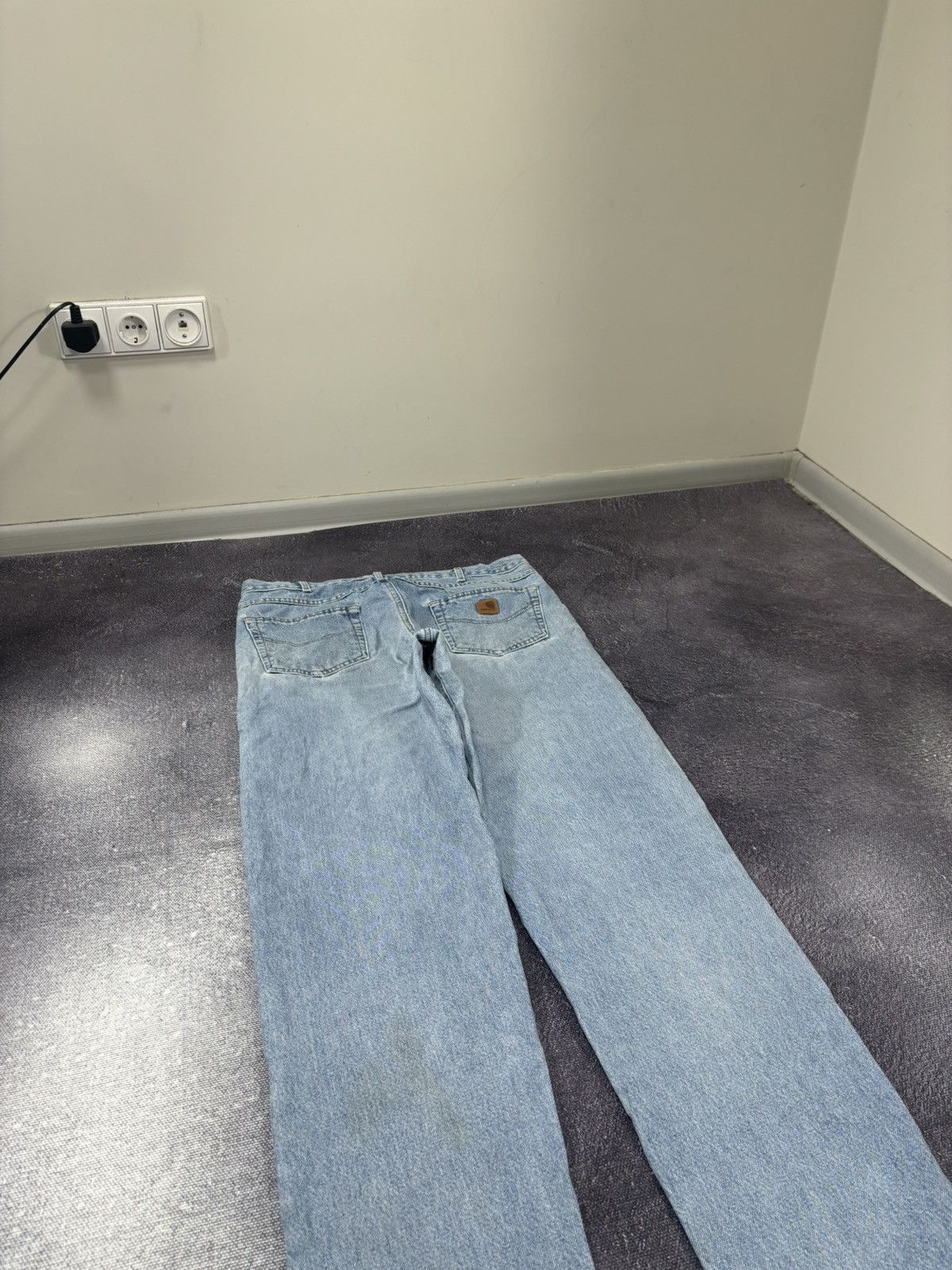 Carhartt Vintage Carhartt Relaxed Fit Faded Light Blue Denim Jeans Size US 36 / EU 52 - 5 Thumbnail