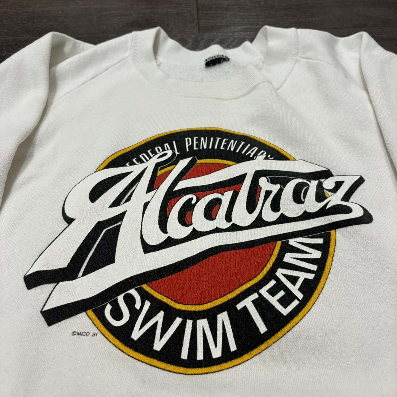 Designer Vintage Alcatraz swimming team crewneck sweatshirt 80s M Size US M / EU 48-50 / 2 - 1 Thumbnail