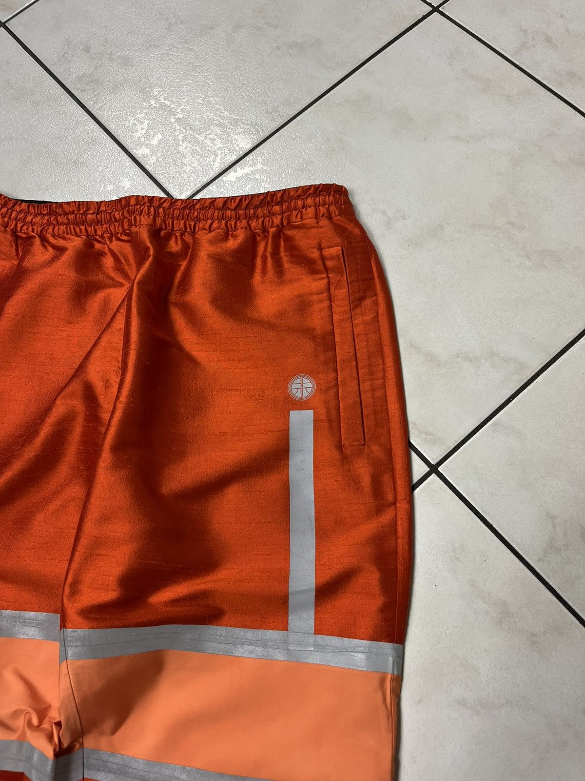 Astrid Andersen × Designer Astrid Andersen silk silver tape track pants reflective Size US 32 / EU 48 - 6 Thumbnail