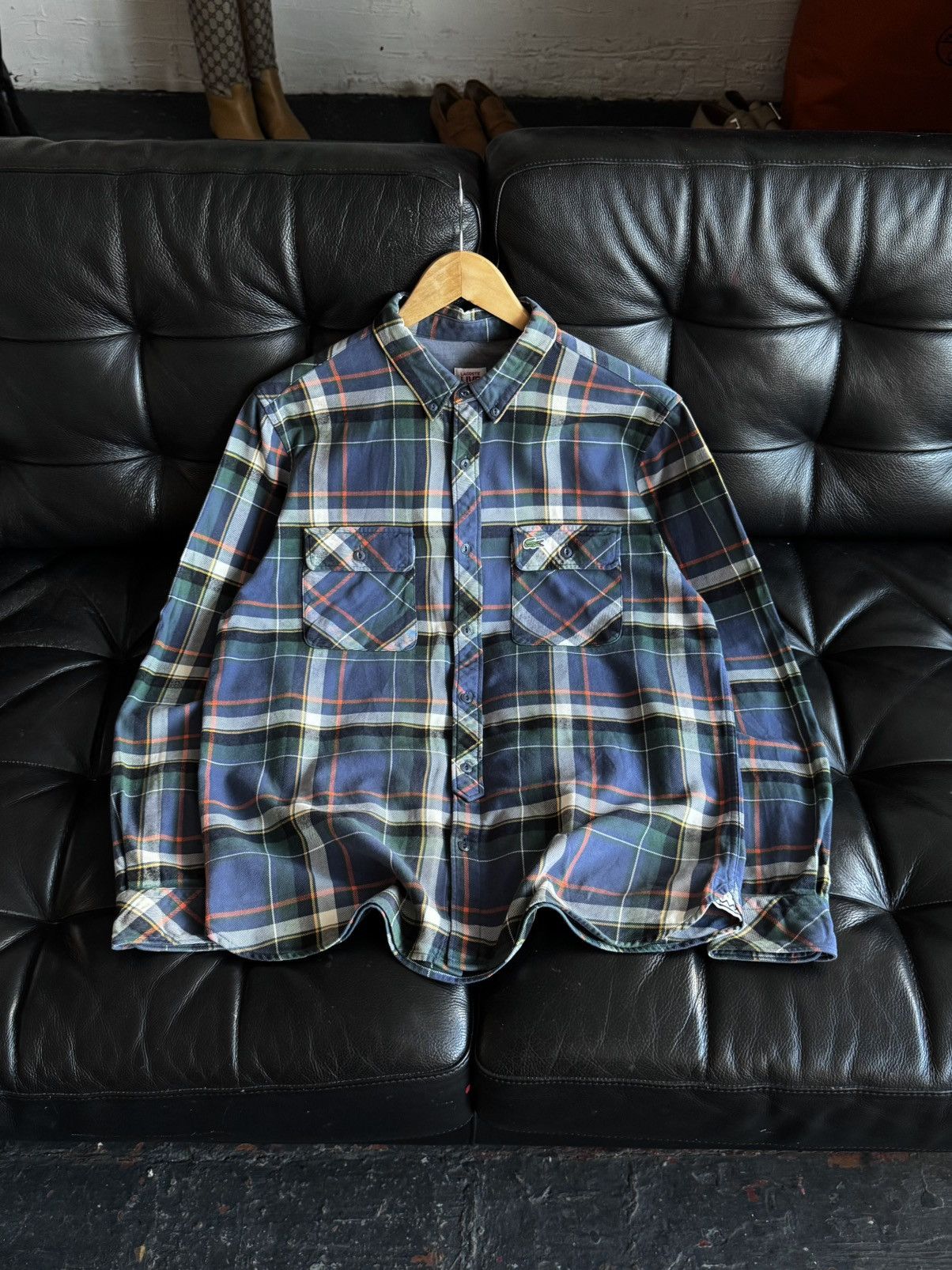 Lacoste Lacoste LIVE Tartan Plaid Button Up Shirt Double Pocket Size US M / EU 48-50 / 2 - 13 Thumbnail