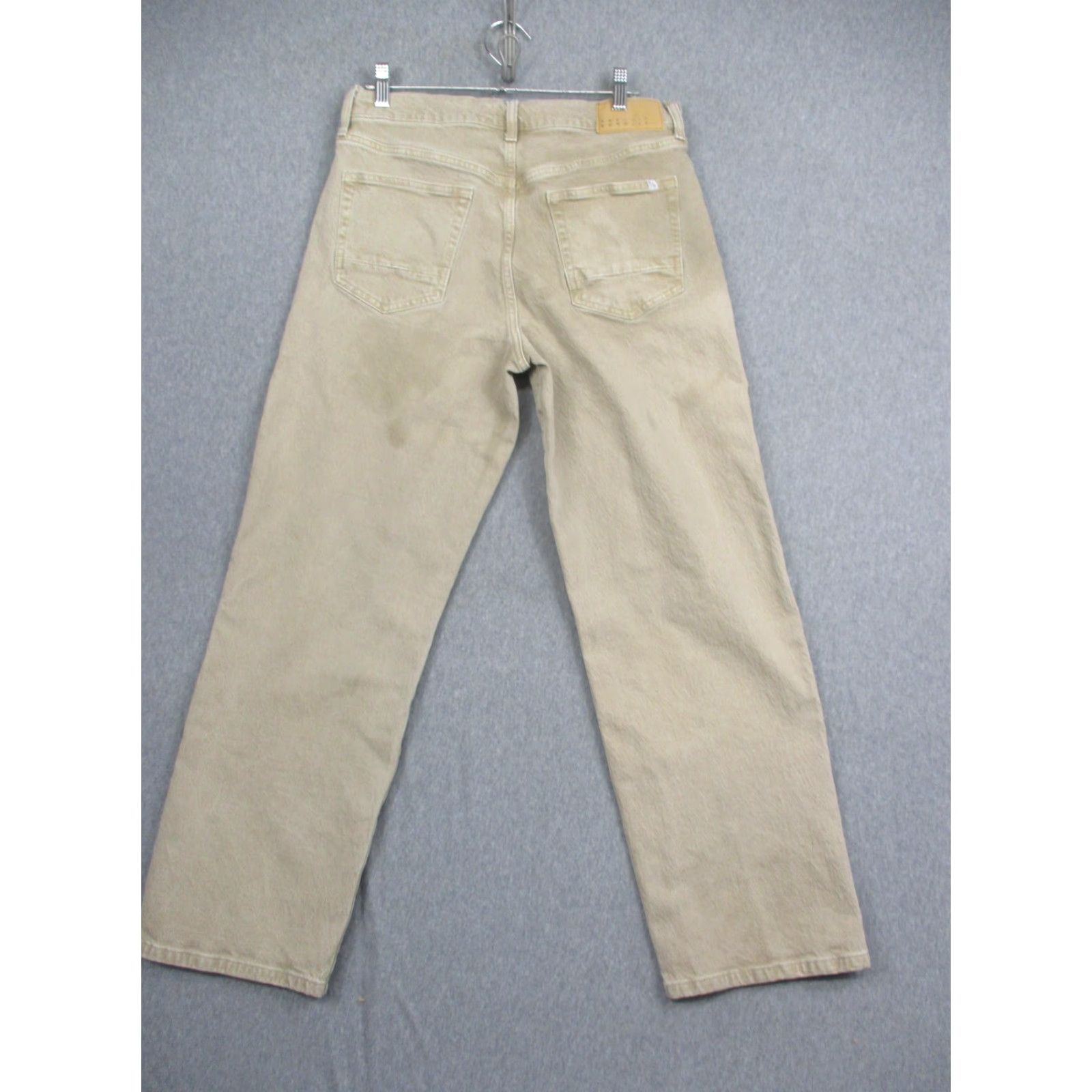 Pacsun Pacsun Baggy Jeans Mens 30x30 Khaki Straight Leg Denim Pants Beige 30 Inseam 30 Waist 30 Regular Cotton Spandex Zip Button Flaws Stain Size US 30 / EU 46 - 6 Thumbnail