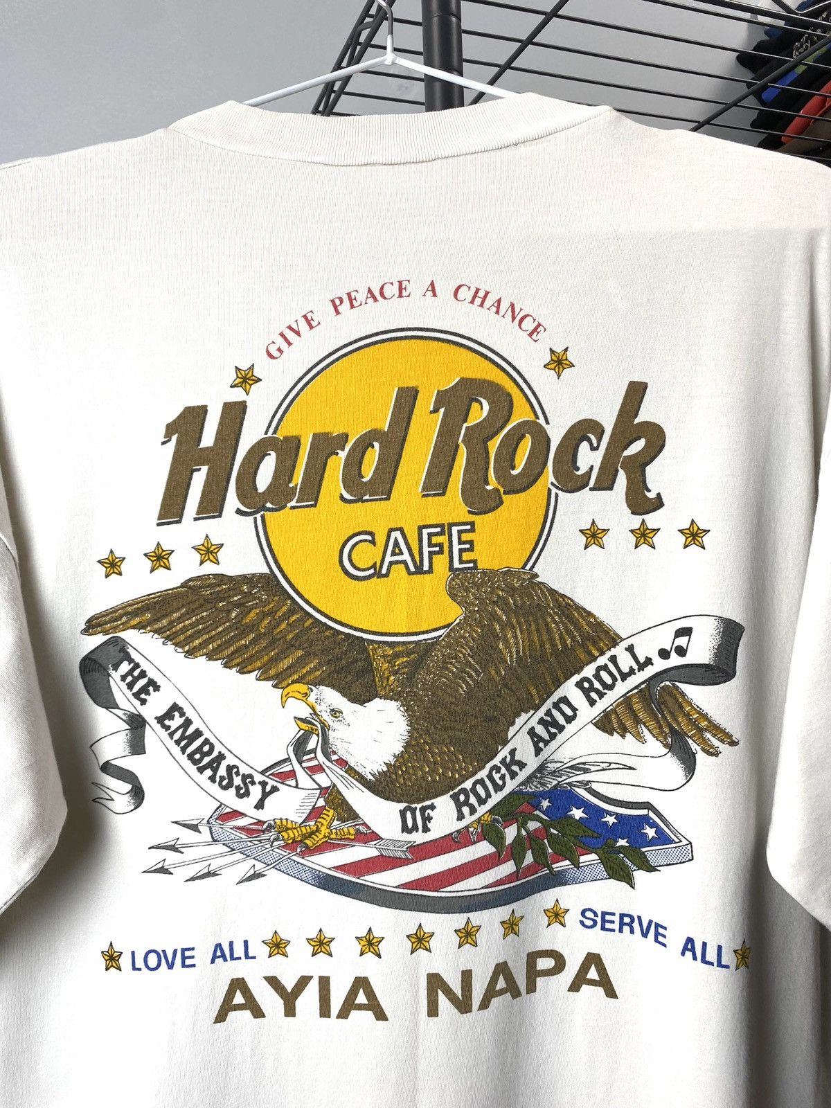 Hard Rock Cafe Vintage 80-90’s Hard Rock Cafe Ayia Napa TShirt Size US L / EU 52-54 / 3 - 6 Thumbnail