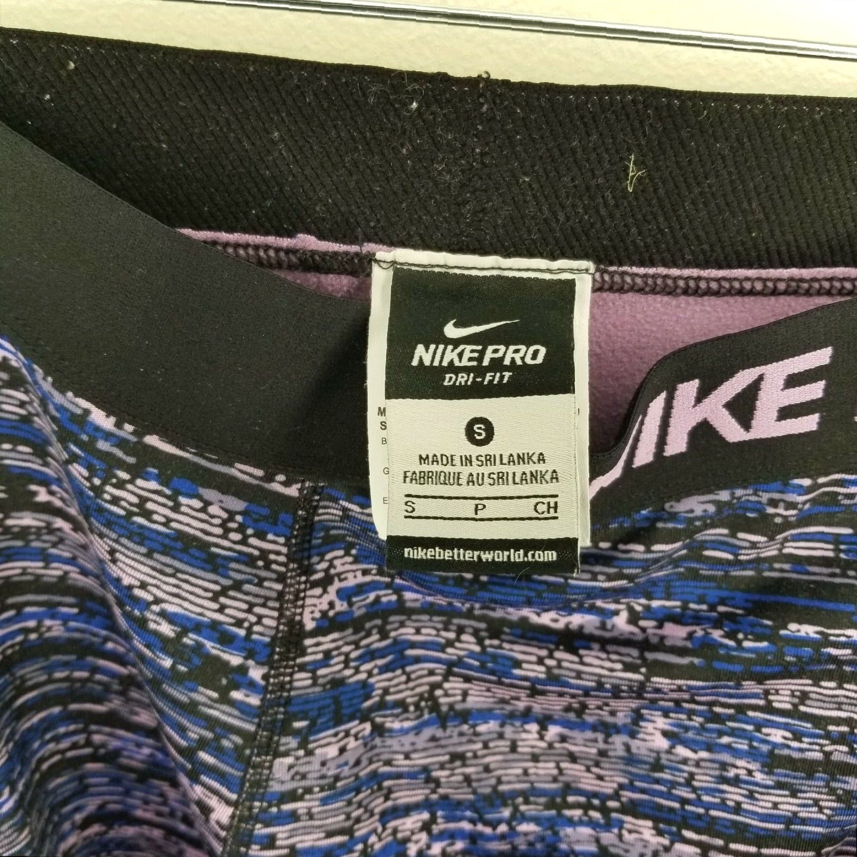 Nike Nike Pro Dri-Fit Womens Compression Pants Size Small Purple Activewear Women S Purple Nike Pro Size 28" / US 6 / IT 42 - 3 Thumbnail