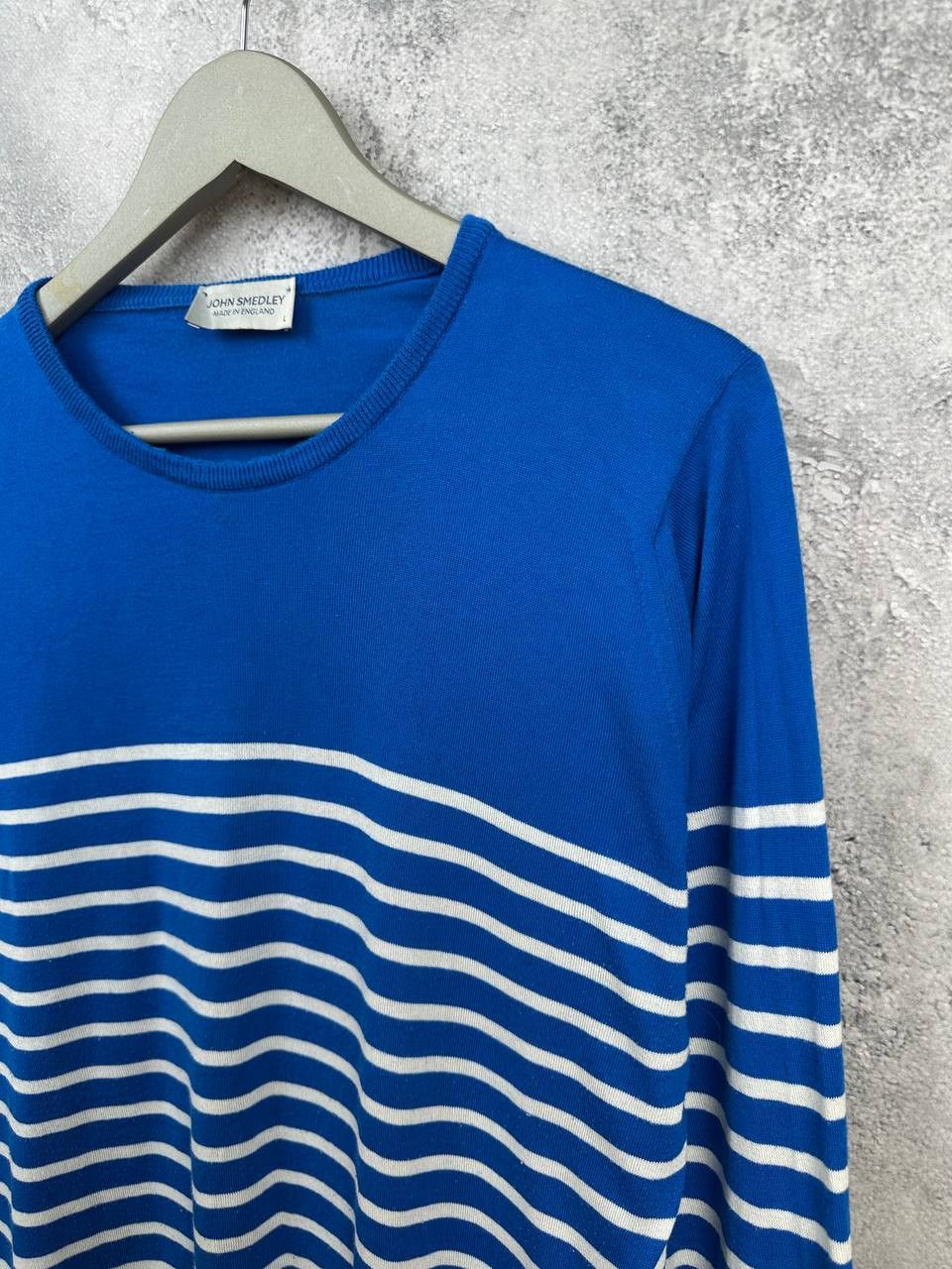 John Smedley John Smedley Sea Island Cotton Breton Stripe Knit Sweater Size US L / EU 52-54 / 3 - 5 Thumbnail
