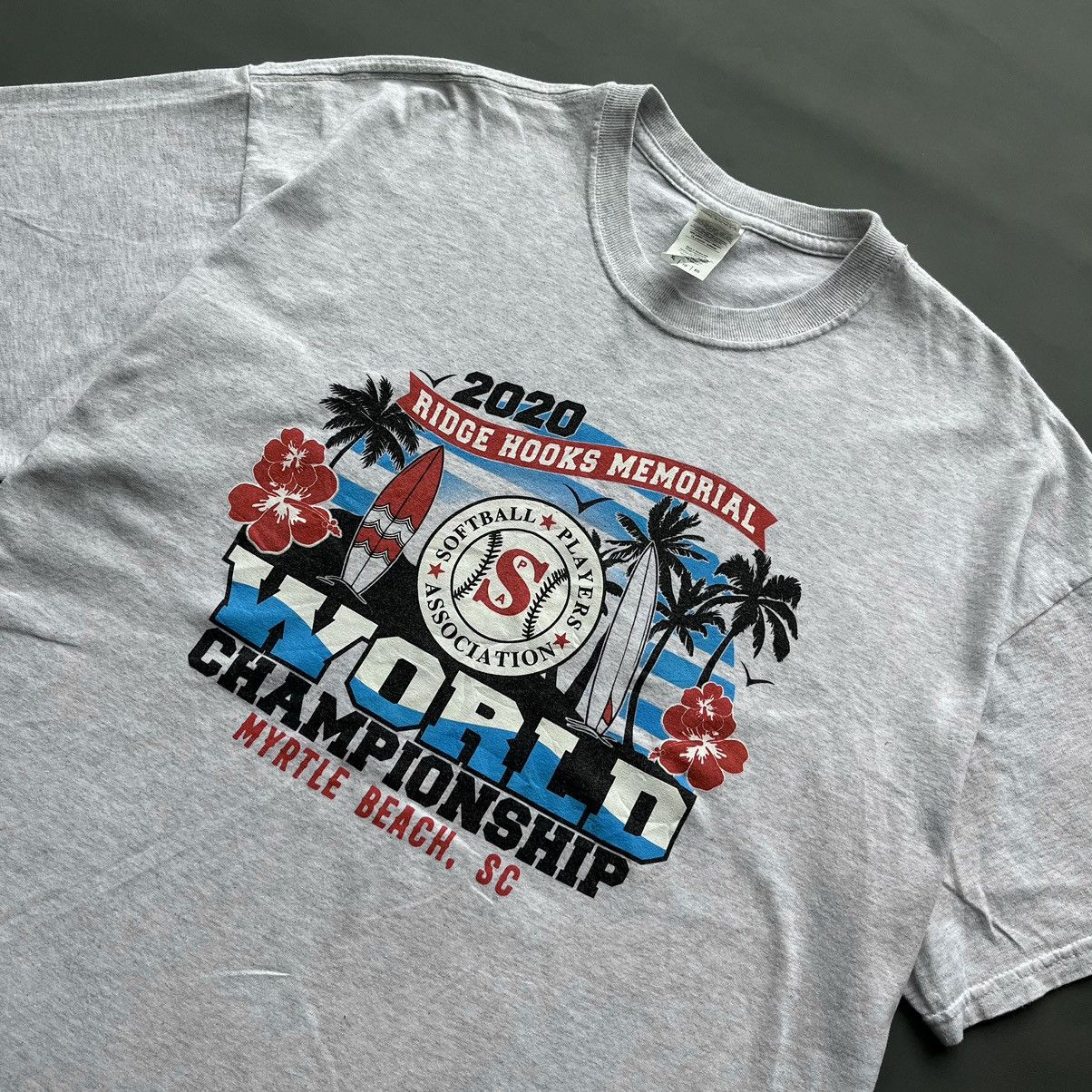 Gildan × Vintage SOFT BALL 2020 WORLD CHAMPIONSHIP Size US XL / EU 56 / 4 - 1 Thumbnail