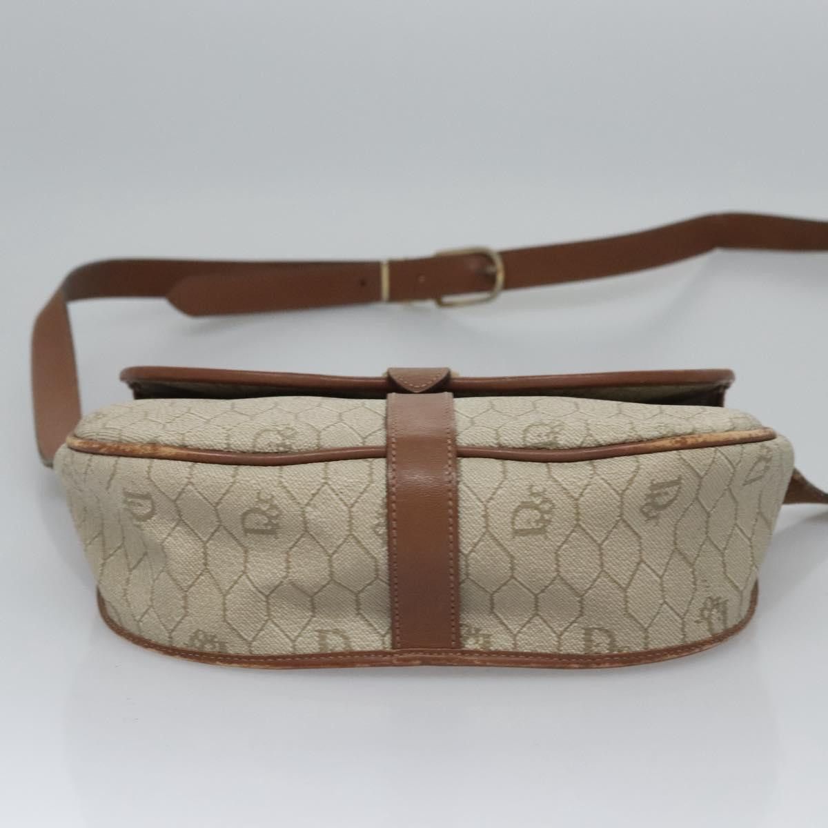 Dior DIOR Honeycomb Canvas Shoulder Bag Pvc Leather Beige Size ONE SIZE - 9 Thumbnail