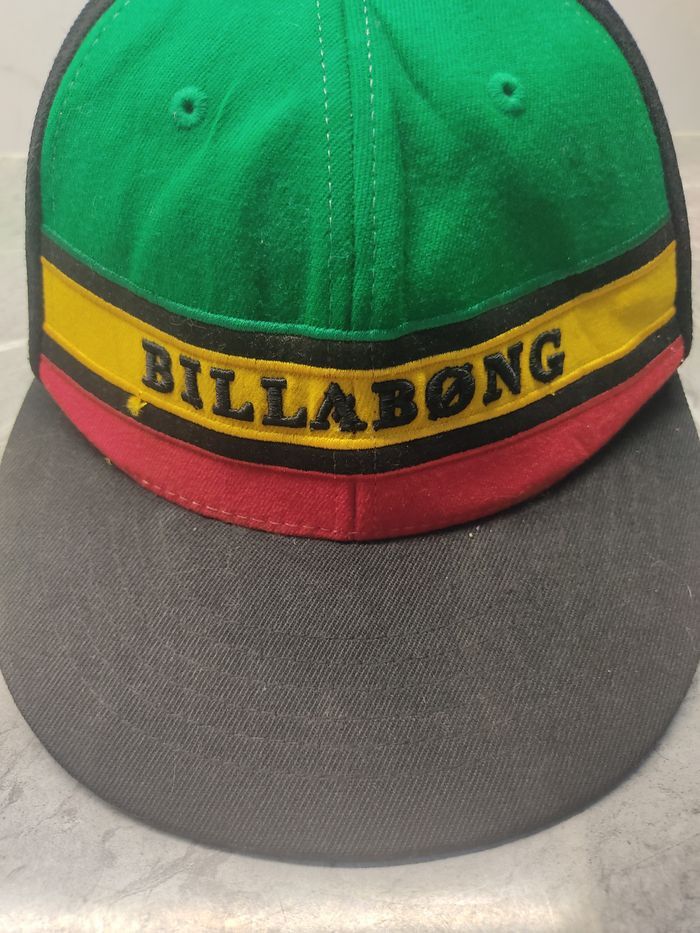 Billabong × Vintage Vintage Billabong Rasta Style Fullcap Size ONE SIZE - 4 Thumbnail