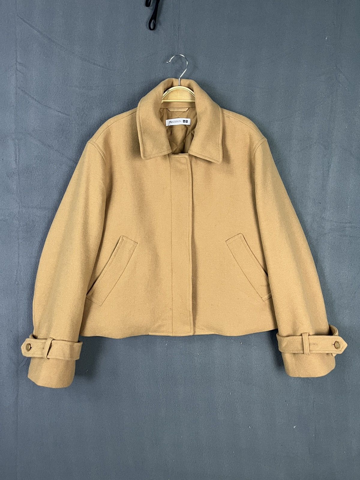 Designer × JW Anderson × Uniqlo J.W. Anderson Uniqlo Wool Zip Up Cropped Jacket Size US L / EU 52-54 / 3 - 1 Thumbnail