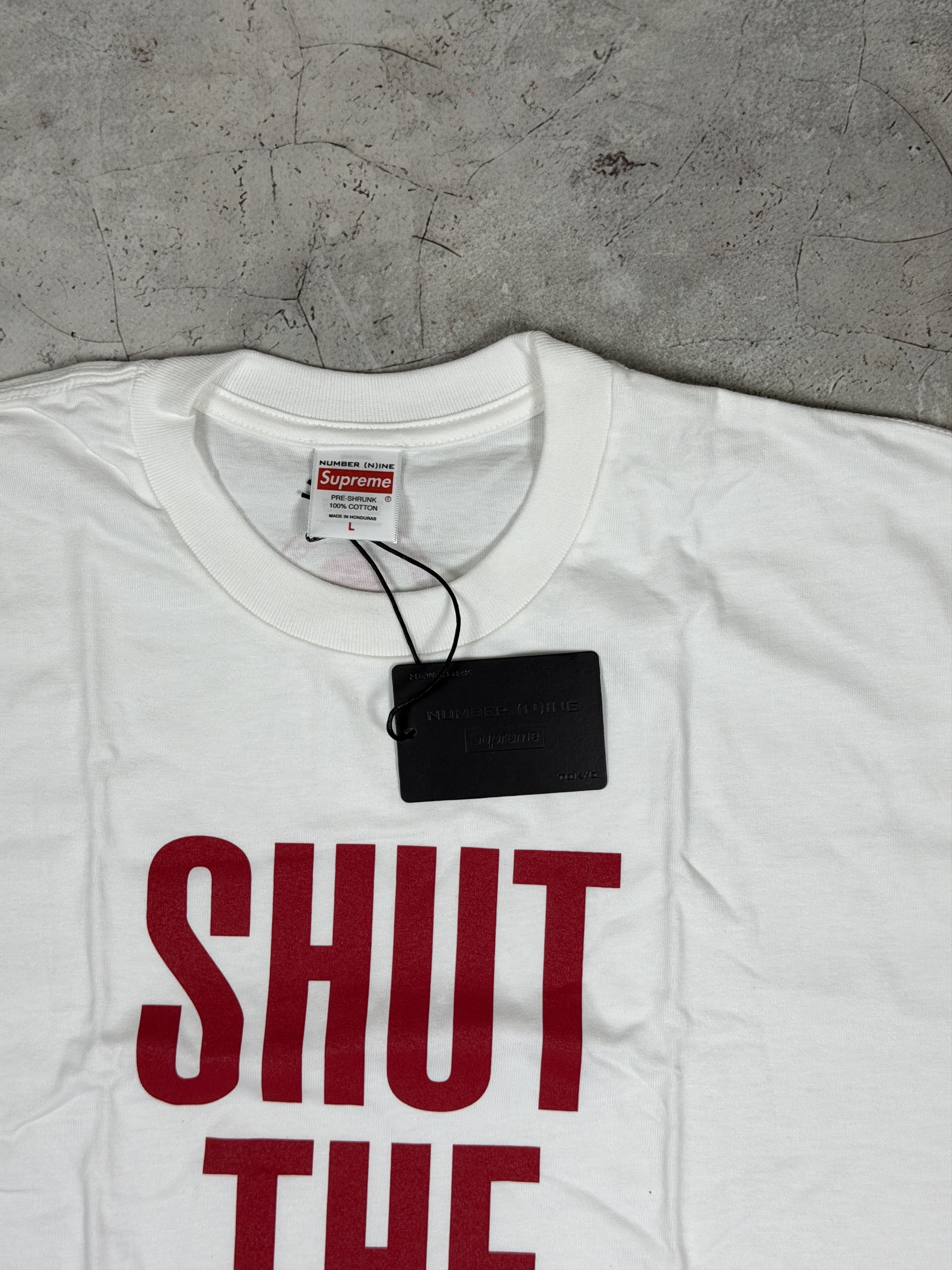Number (N)ine × Supreme Supreme Number Nine Shut Up, White Size US L / EU 52-54 / 3 - 4 Thumbnail