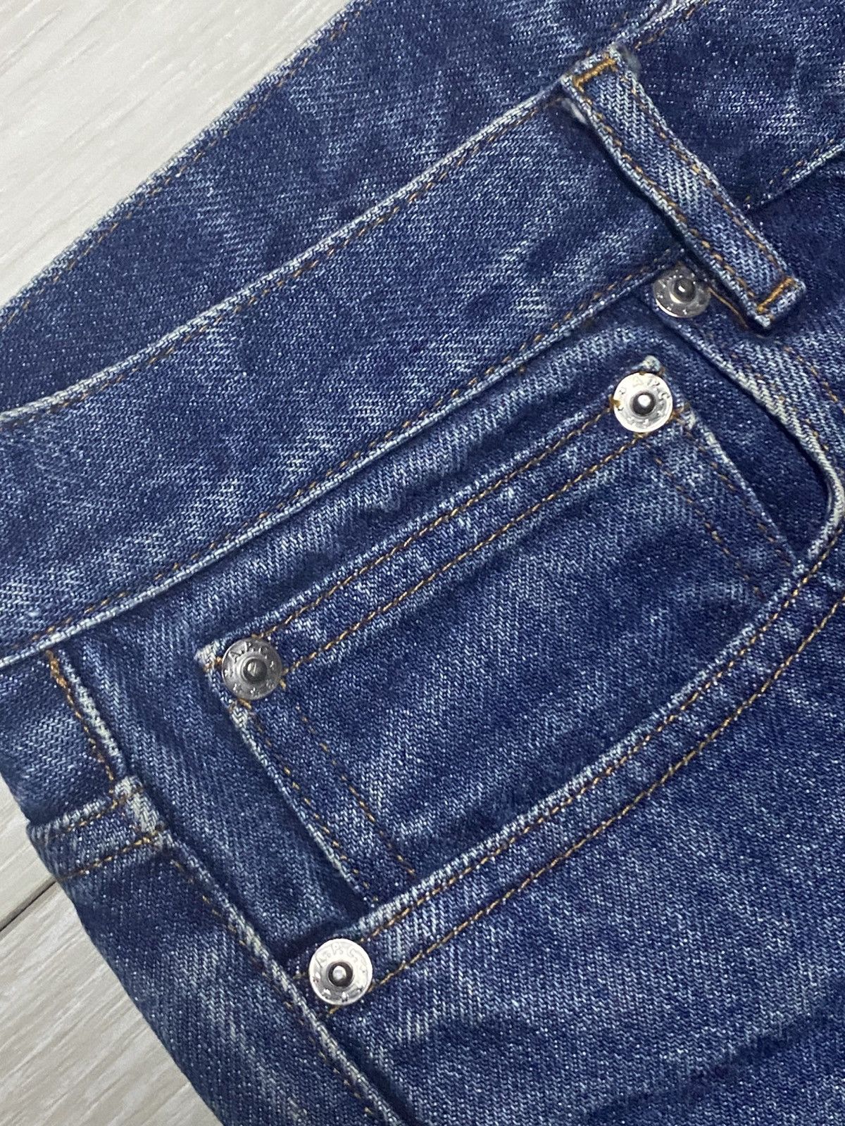 A.P.C. Vintage Apc Petit New Standard Blue Distressed Skinny Jeans Size US 30 / EU 46 - 7 Thumbnail