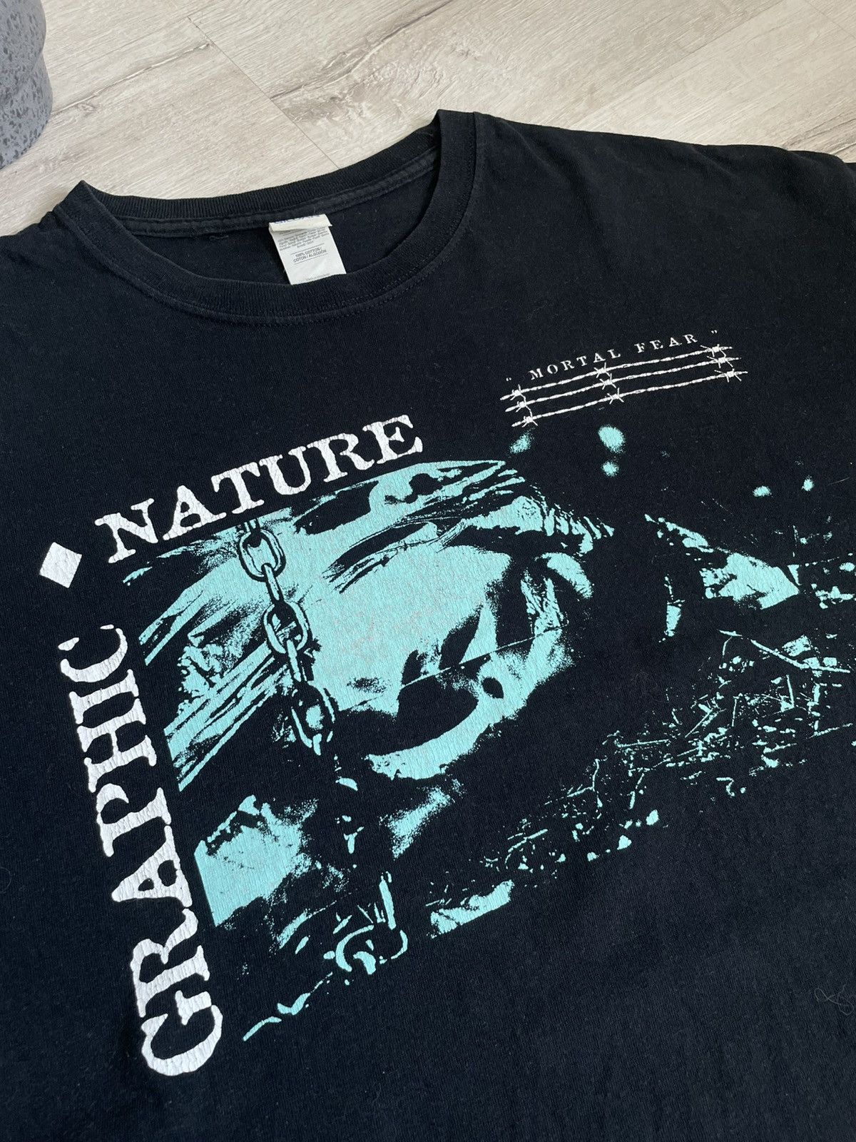 Band Tees Rare New Metal Band Graphic Nature “Mortal Fear” Tee Hard Size US XL / EU 56 / 4 - 5 Thumbnail