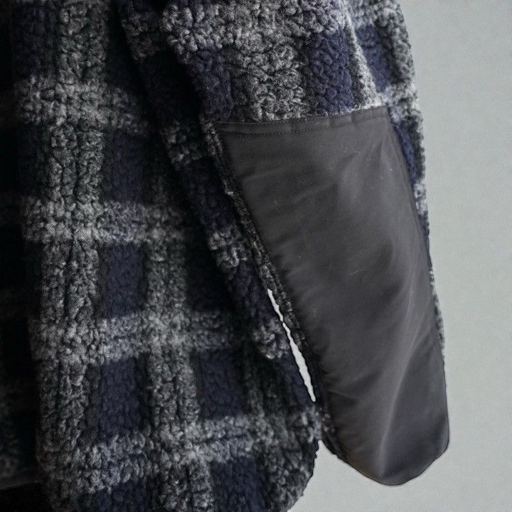 Comme des Garcons Homme NWT 25AW COMME des GARCONS HOMME Wool Fleece Jacket Check S Size US S / EU 44-46 / 1 - 3 Thumbnail