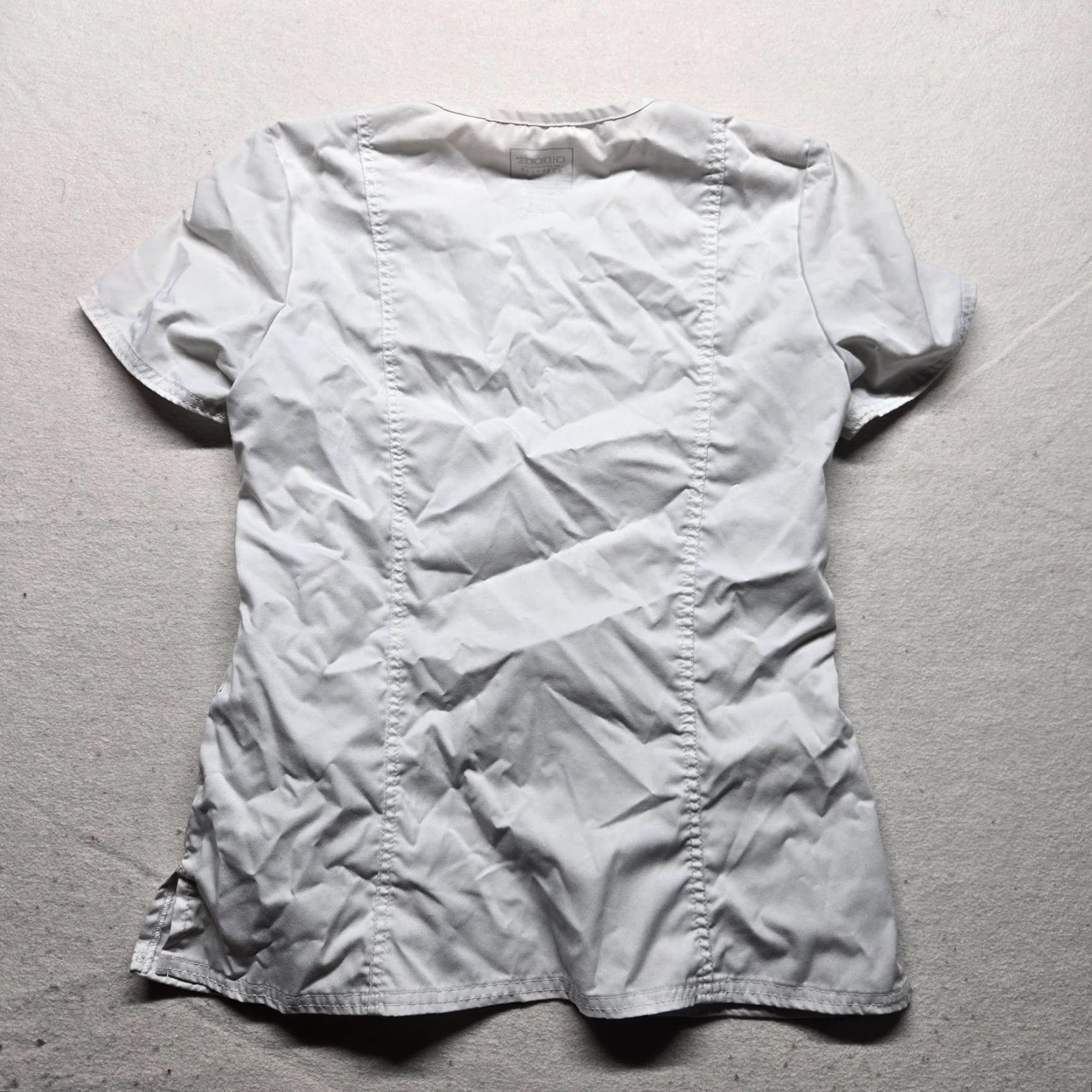 Cherokee VINTAGE Cherokee Workwear Professional V-Neck Shirt White Women's Size S Size S / US 4 / IT 40 - 7 Thumbnail