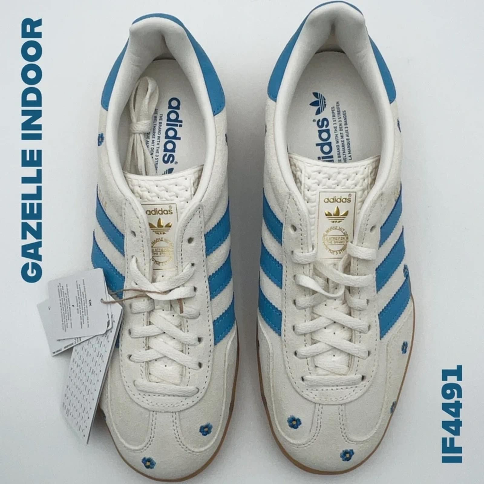 Adidas adidas Gazelle Indoor IF4491 Floral Beige Light Blue - BNIB Size US 10.5 / IT 40.5 - 1 Thumbnail