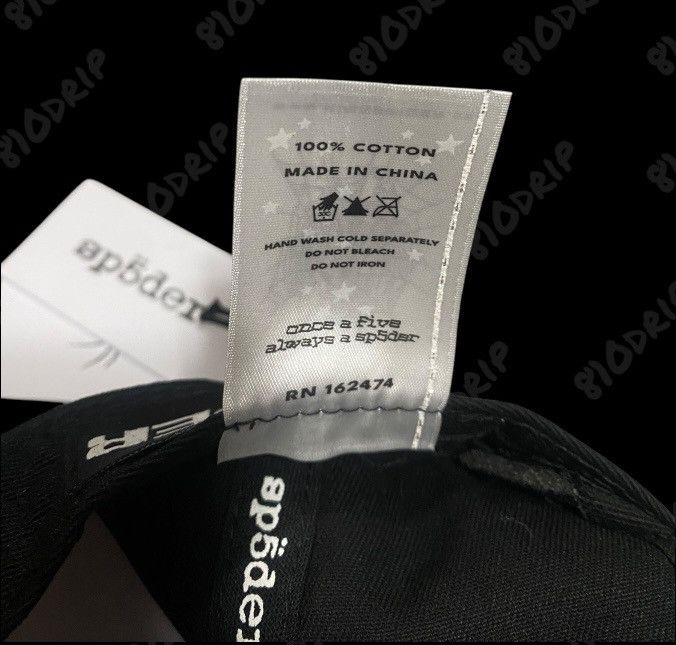 Sp5der × Young Thug Sp5der Souvenir 6-Panel Black Hat Size ONE SIZE - 5 Thumbnail