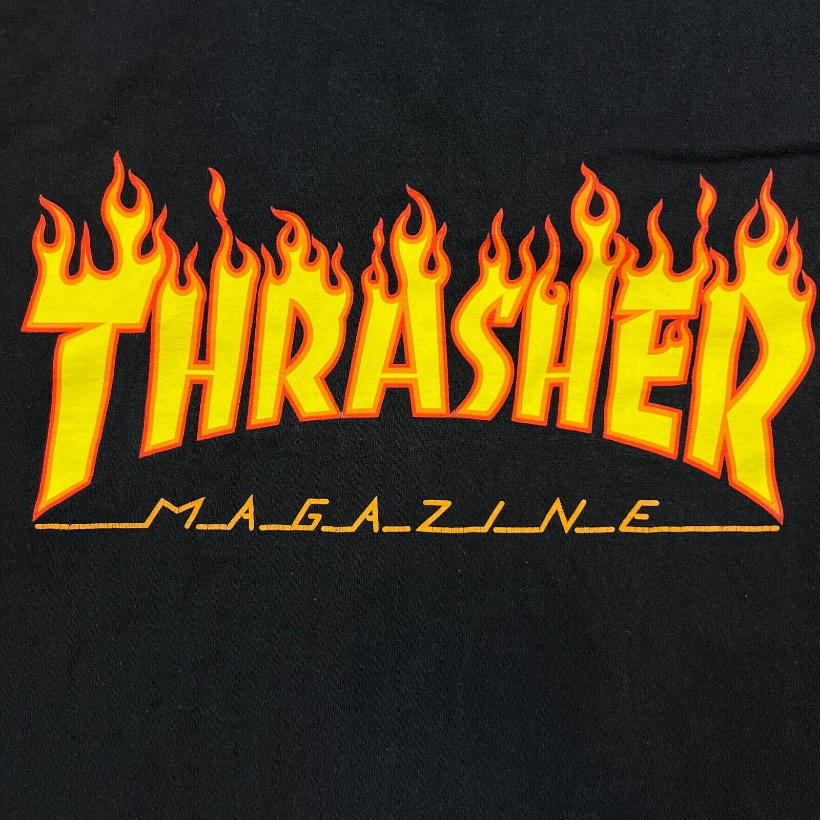 Thrasher × Vintage Thrasher Magazine T Shirt Medium Black Skateboard Flame Tee Size US M / EU 48-50 / 2 - 3 Thumbnail