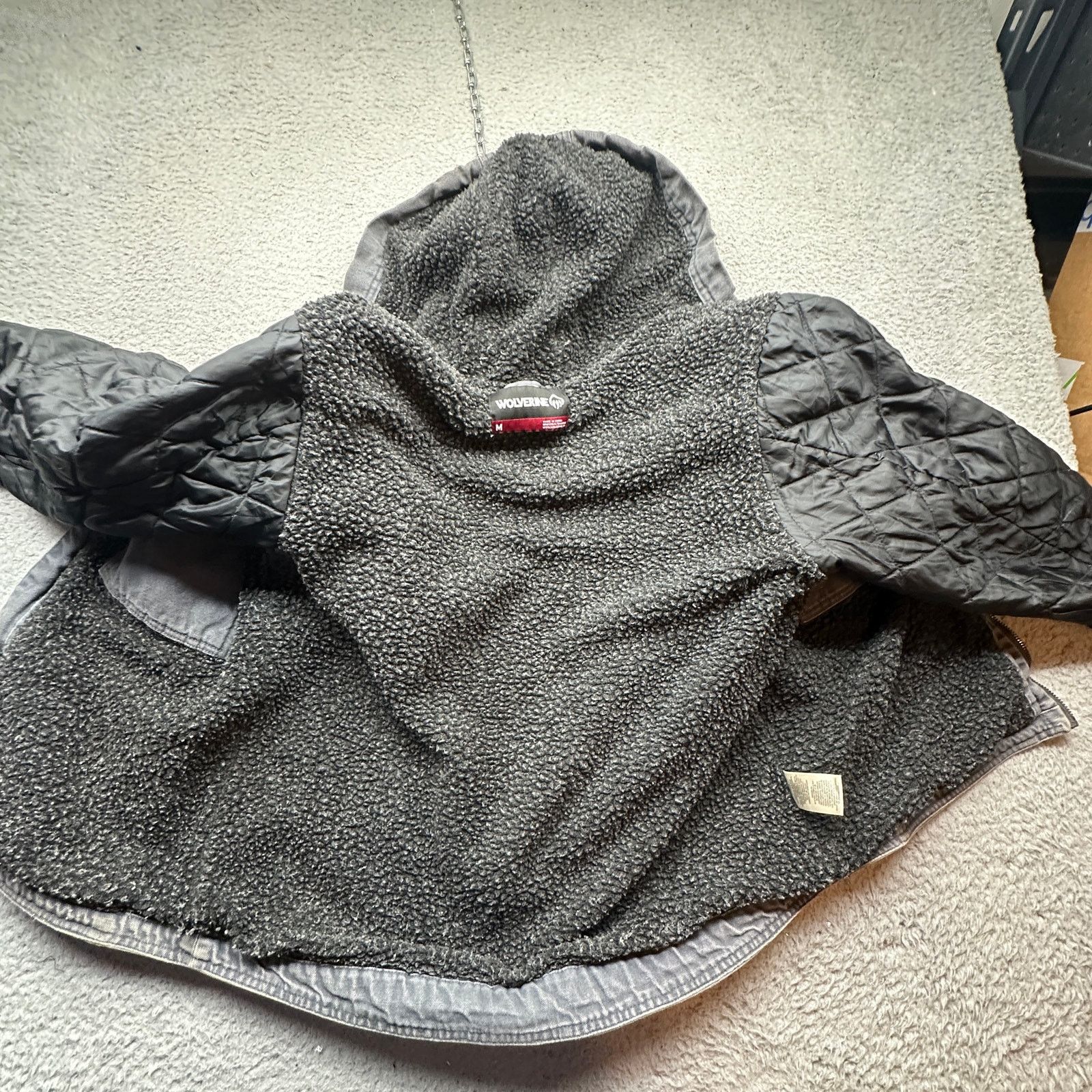 Wolverine Wolverine Sherpa Fleece Lined Duck Canvas Jacket Mens Medium Size US M / EU 48-50 / 2 - 7 Thumbnail