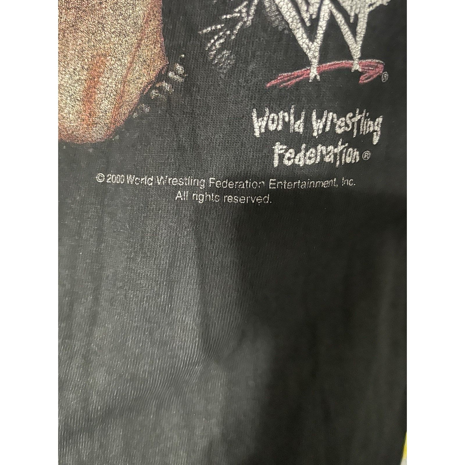 Gildan Size XL - Vintage WWF The Rock Know Your Role Black T-Shirt Size US XL / EU 56 / 4 - 5 Thumbnail