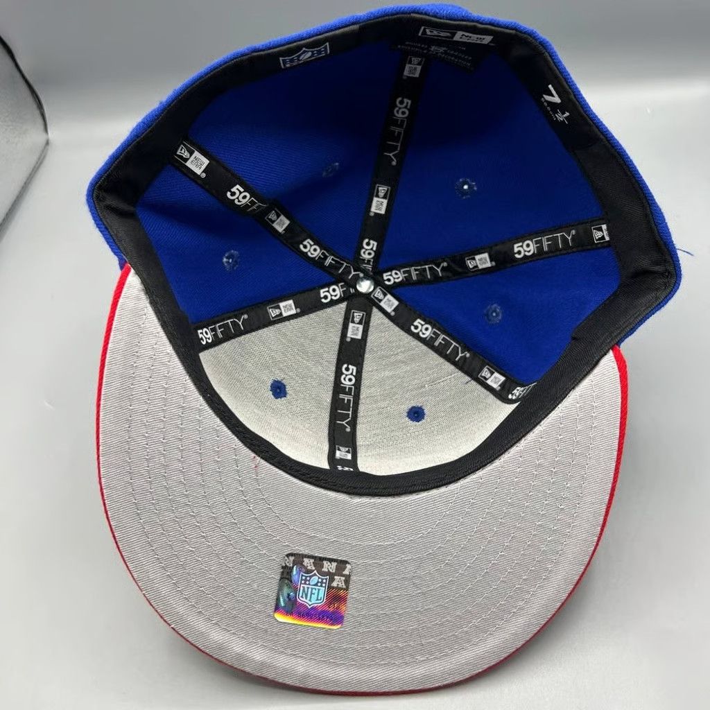 New Era Buffalo Bills Hat Men 7 1/2 59Fifty New Era NFL Fitted Cap Size ONE SIZE - 5 Thumbnail