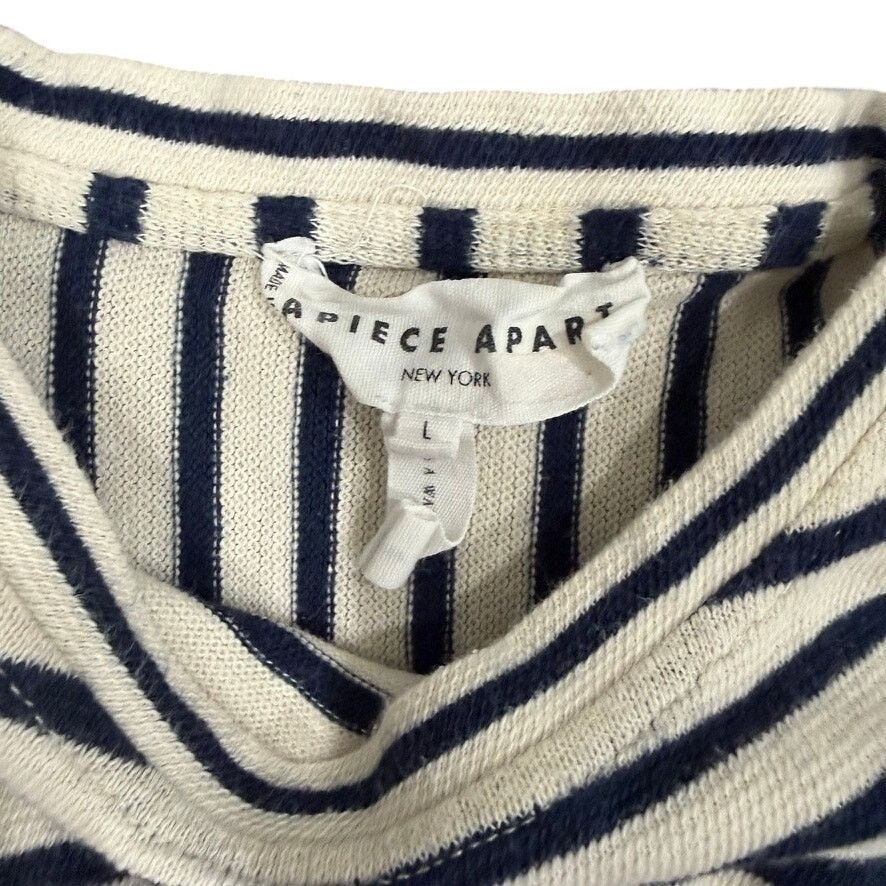 Apiece Apart Apiece Apart Vanina Dress in Cream/Blue, Size L Size L / US 10 / IT 46 - 7 Thumbnail