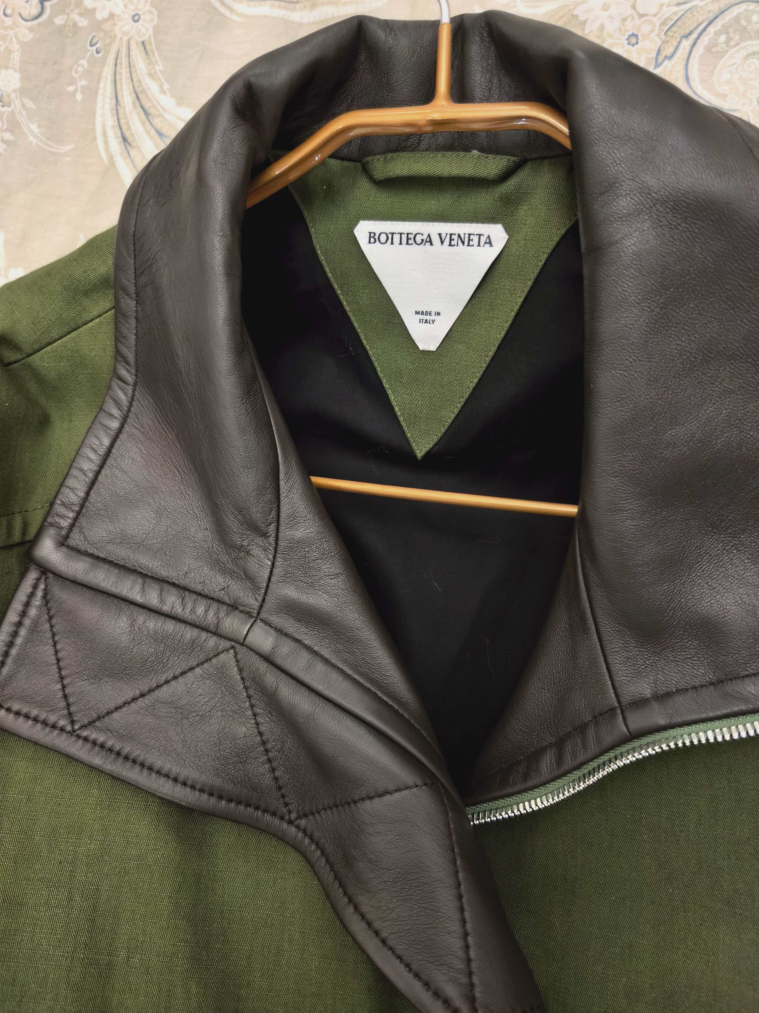 Bottega Veneta blouson jacket green leather Size US L / EU 52-54 / 3 - 5 Thumbnail