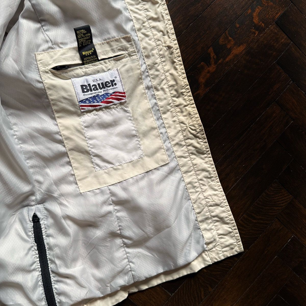 Other Blauer U.S.A. Womens Beige Button Front Utility Field Jacket Size M / US 6-8 / IT 42-44 - 7 Thumbnail