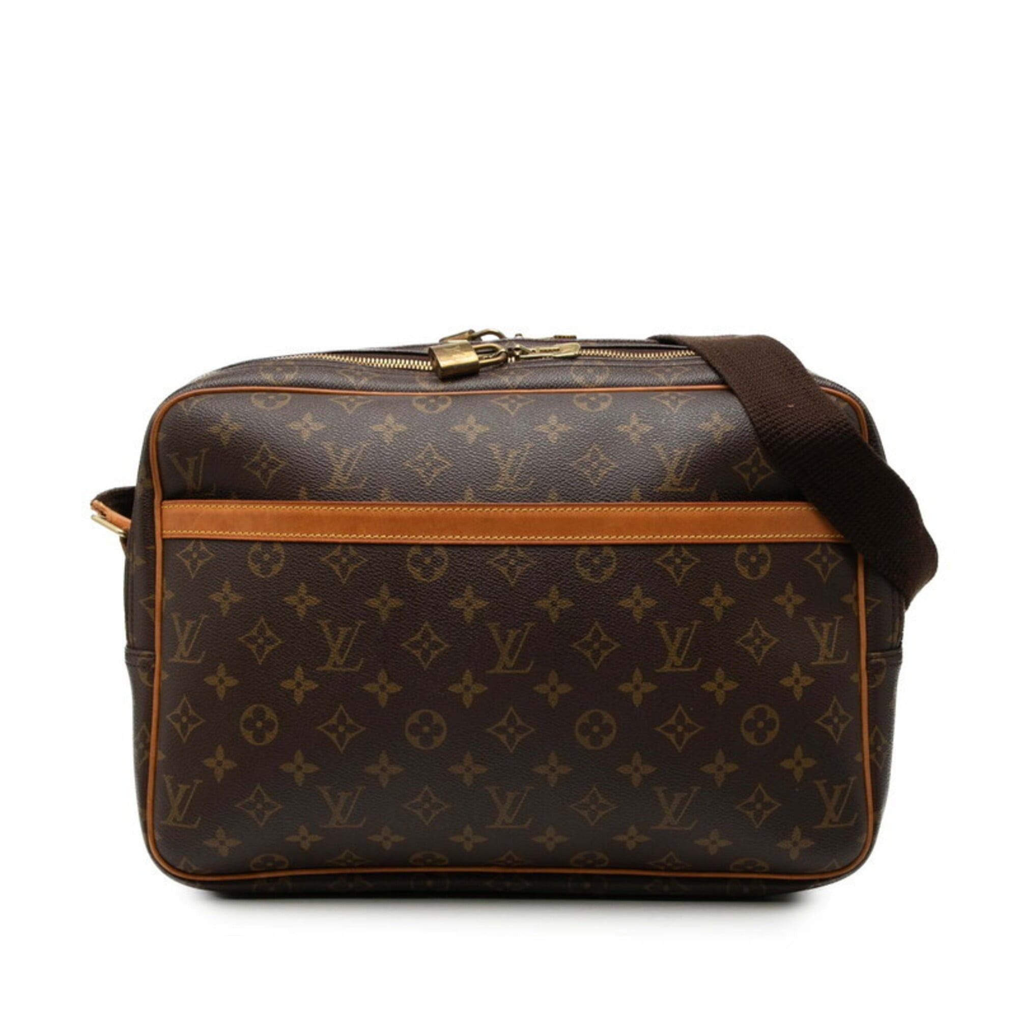 Louis Vuitton Louis Vuitton Monogram Reporter GM Crossbody Shoulder Bag M45252 Brown Leather Women's LOUIS VUITTON Size ONE SIZE - 1 Thumbnail