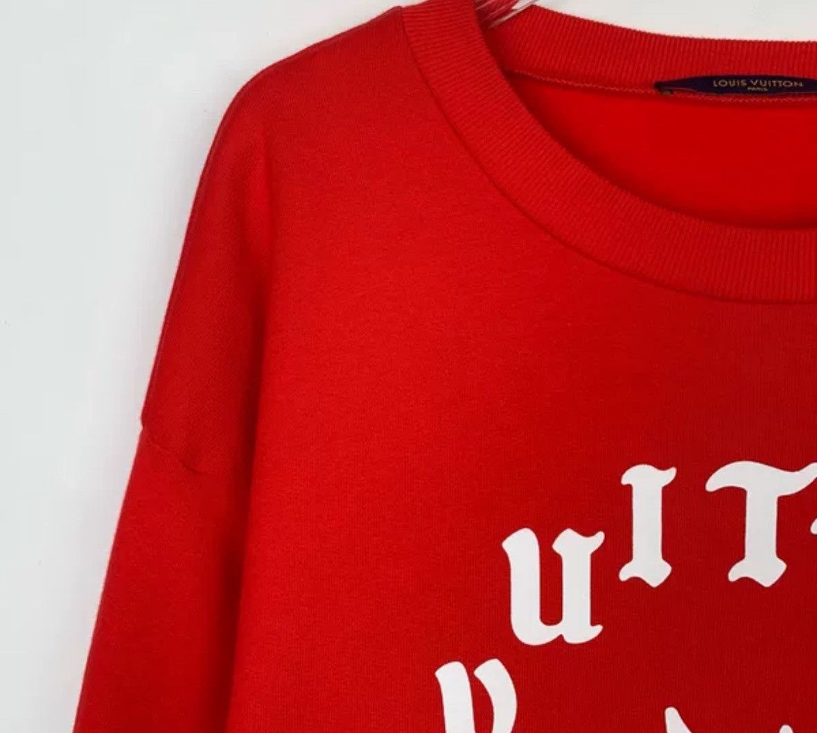 Louis Vuitton Louis Vuitton round neck red cotton long sleeved sweatshirt Size US L / EU 52-54 / 3 - 3 Thumbnail