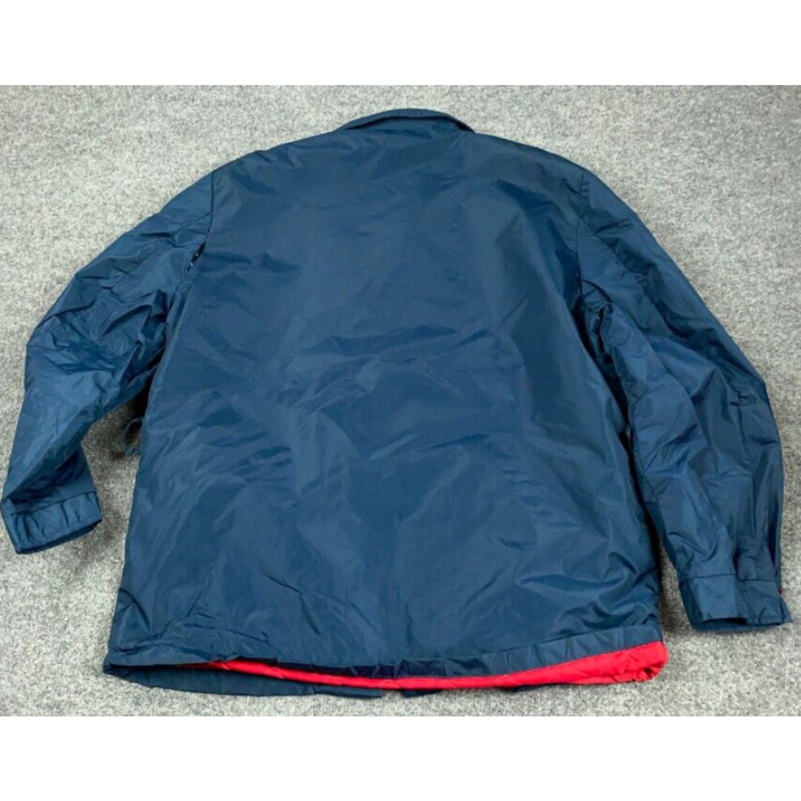 Vintage VINTAGE Puritan Jacket 46 Dark Blue Red Quilted Zip Field Jacket Men Adult 90s Retro Military Pockets Full Zip Size US S / EU 44-46 / 1 - 2 Thumbnail