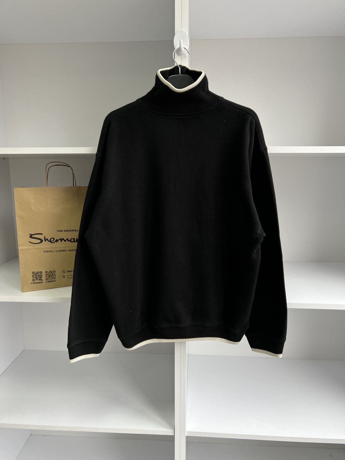 Carlo Colucci × Vintage Vintage Carlo Colucci 1/4 Zip Pullover Sweater Size US L / EU 52-54 / 3 - 12 Thumbnail