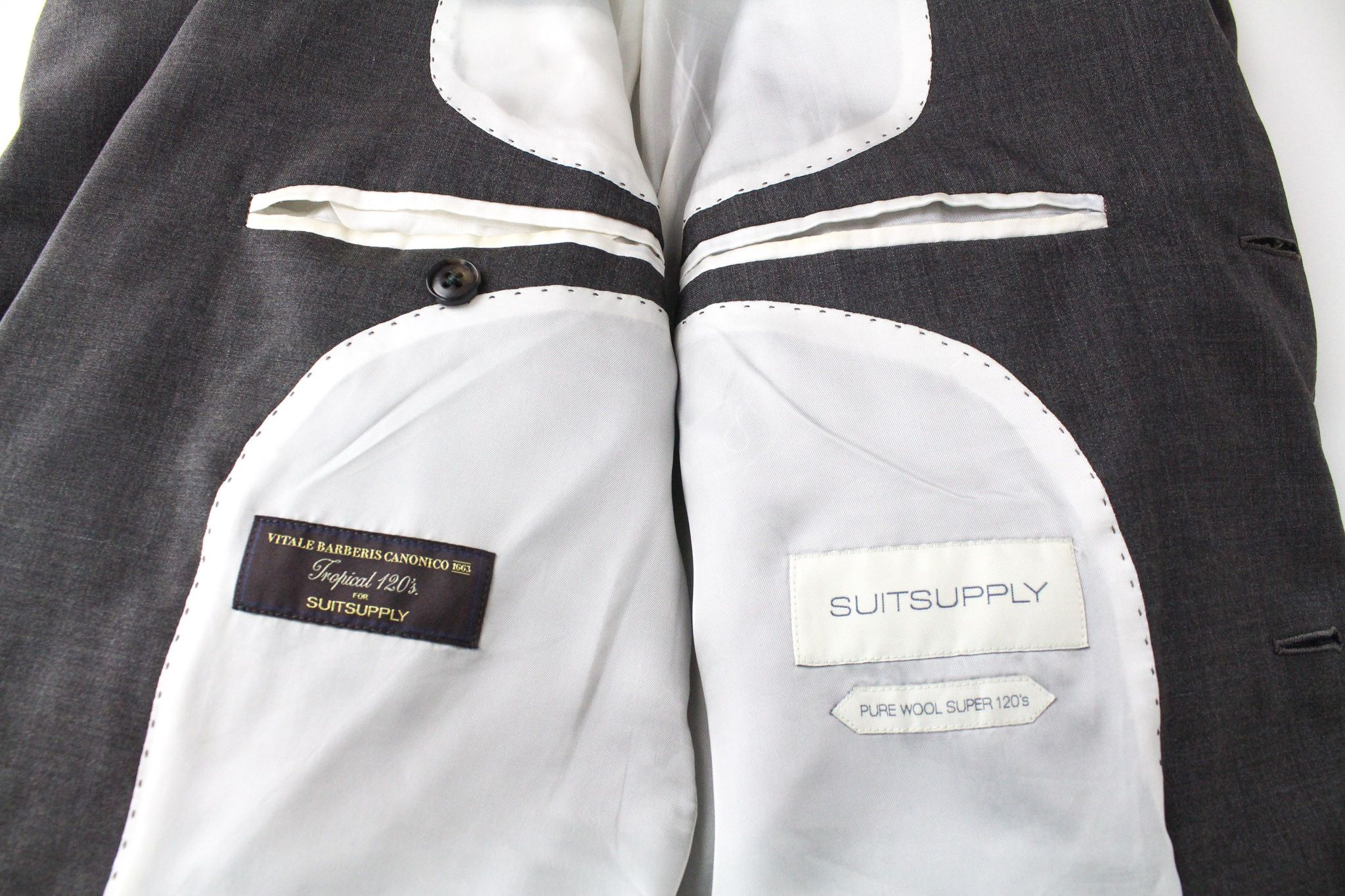 Suitsupply HAVANA WELT UK40L Brown Slim Melange Wool S120s 72237 Size 40L - 5 Thumbnail