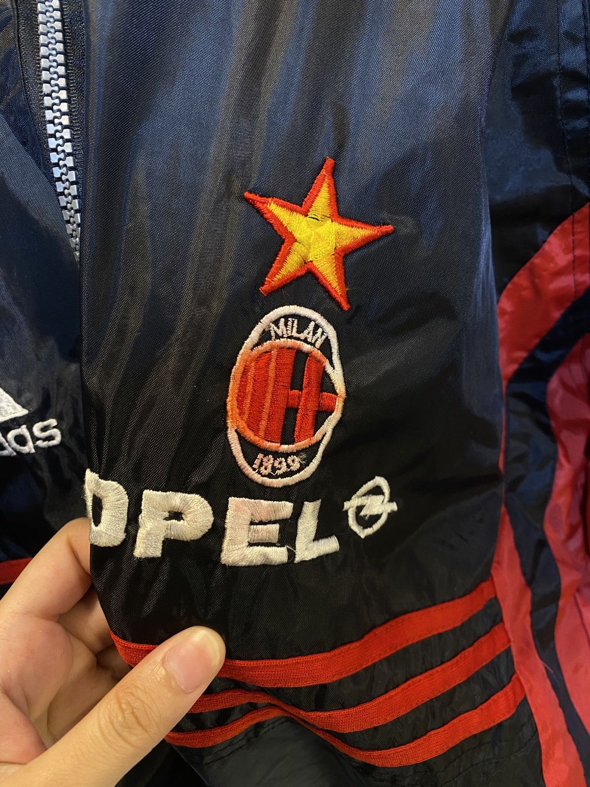 Adidas Vintage 90s AC Milan Jacket Size US XL / EU 56 / 4 - 6 Thumbnail