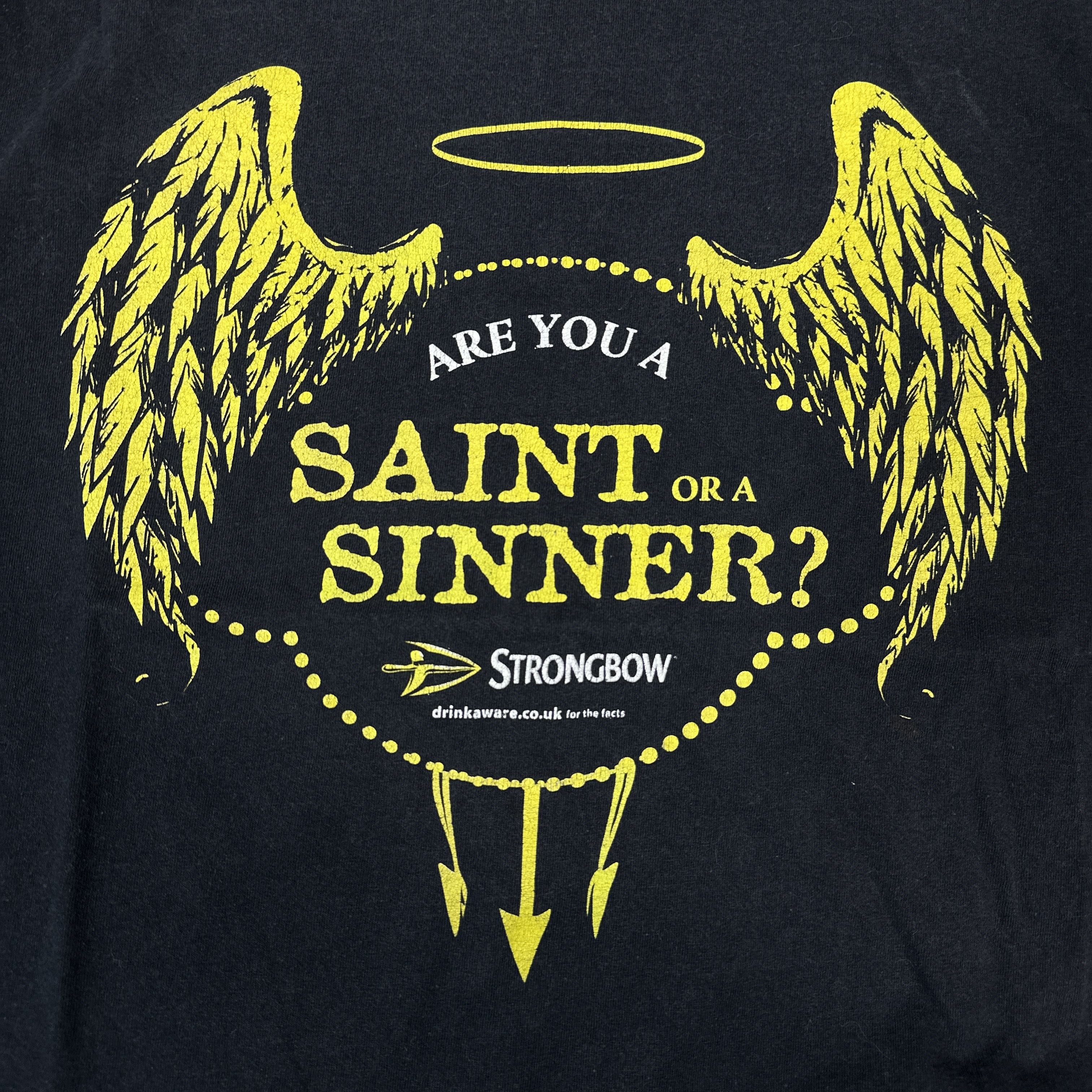 Vintage Saint or Sinner T-shirt Size US L / EU 52-54 / 3 - 2 Thumbnail