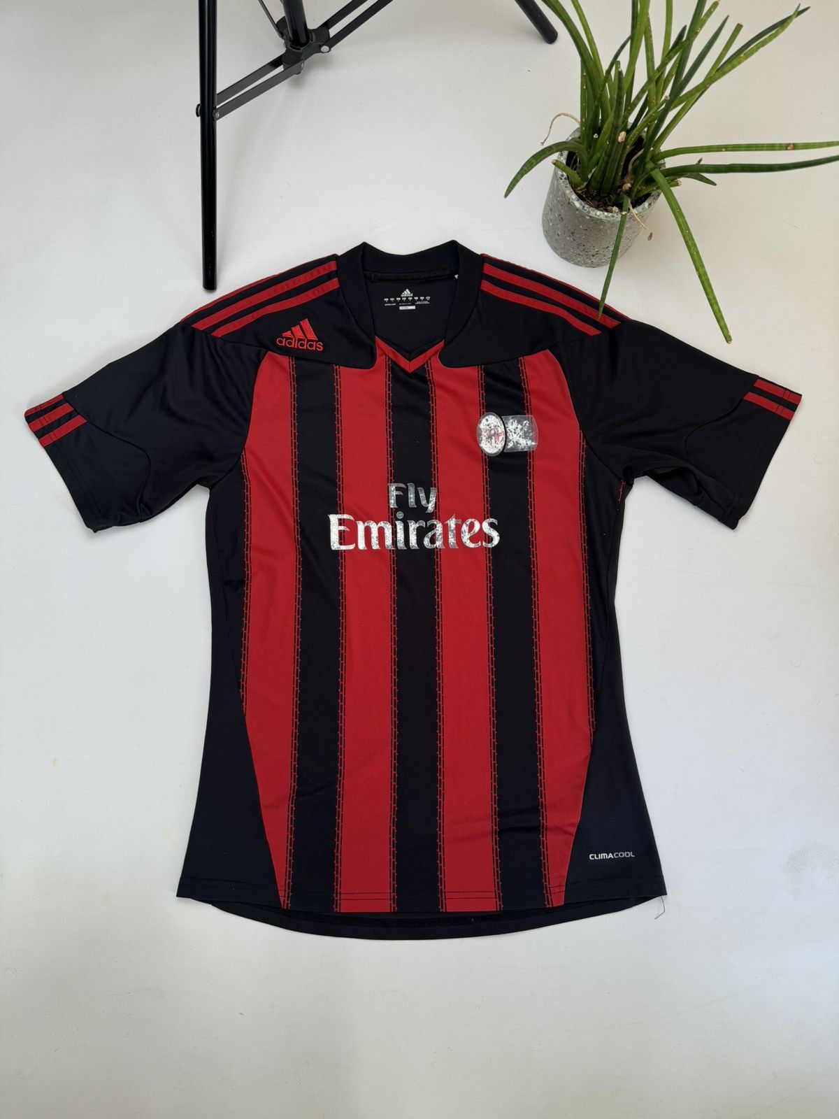 Vintage RARE VINTAGE Milan adidas soccer jersey 2012 Size US S / EU 44-46 / 1 - 2 Thumbnail