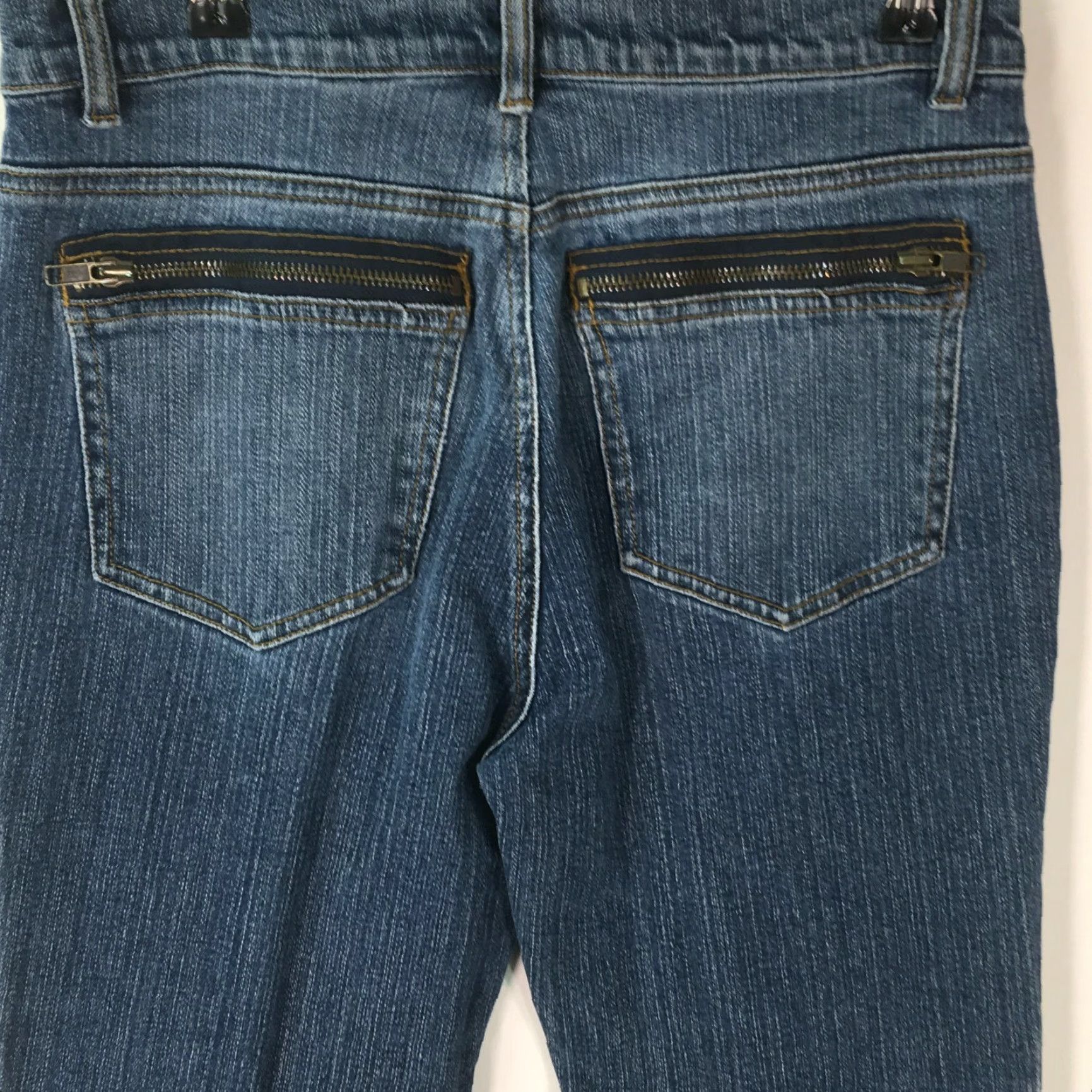 DKNY Dkny Jeans Bootcut Women Blue Denim Size 4 Regular Low Rise Stretch 31 in Inseam 5-Pocket Design Vintage No Size 27" / US 4 / IT 40 - 3 Thumbnail